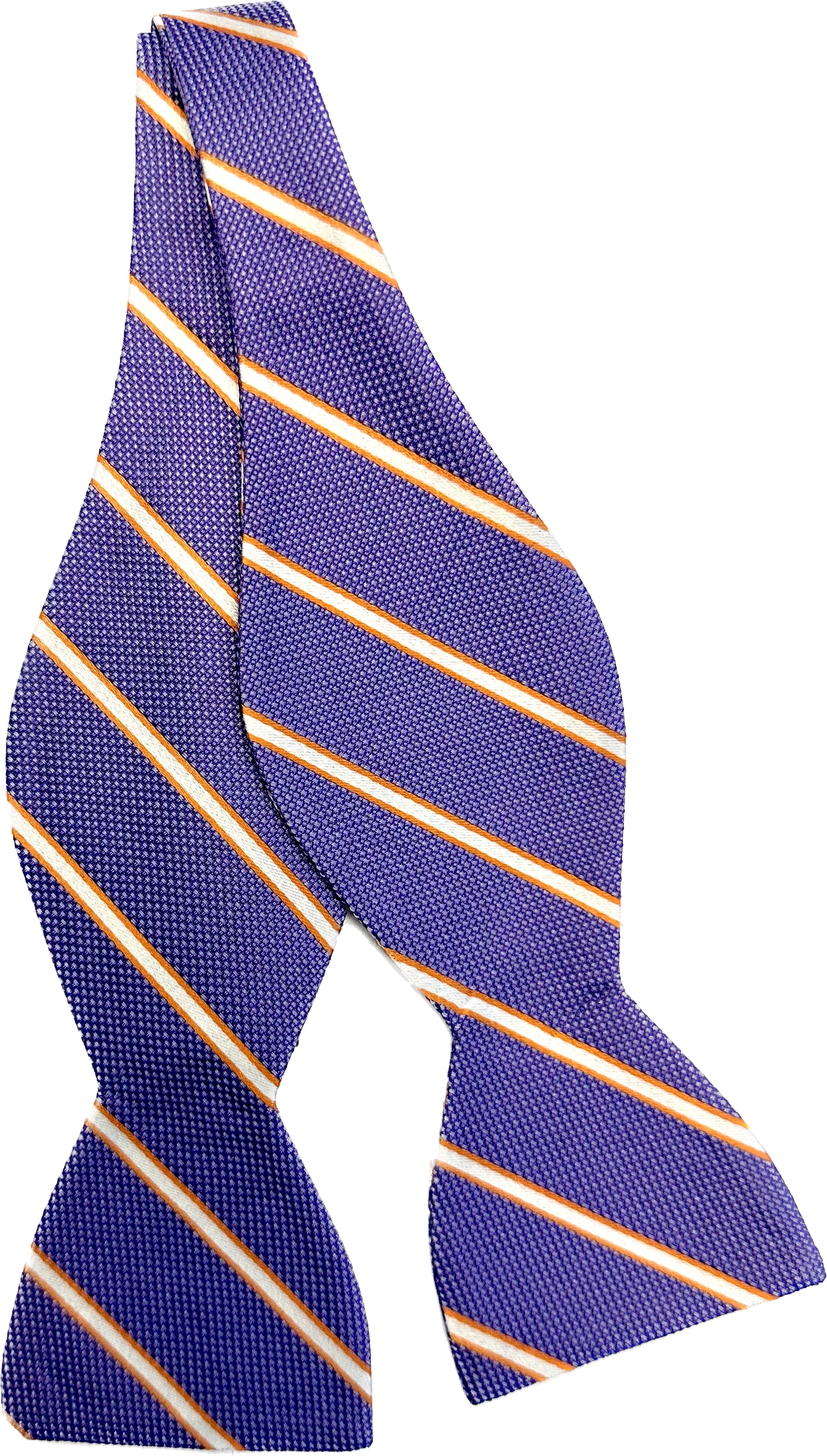 Self bow tie seta regimental lilla Monsieur