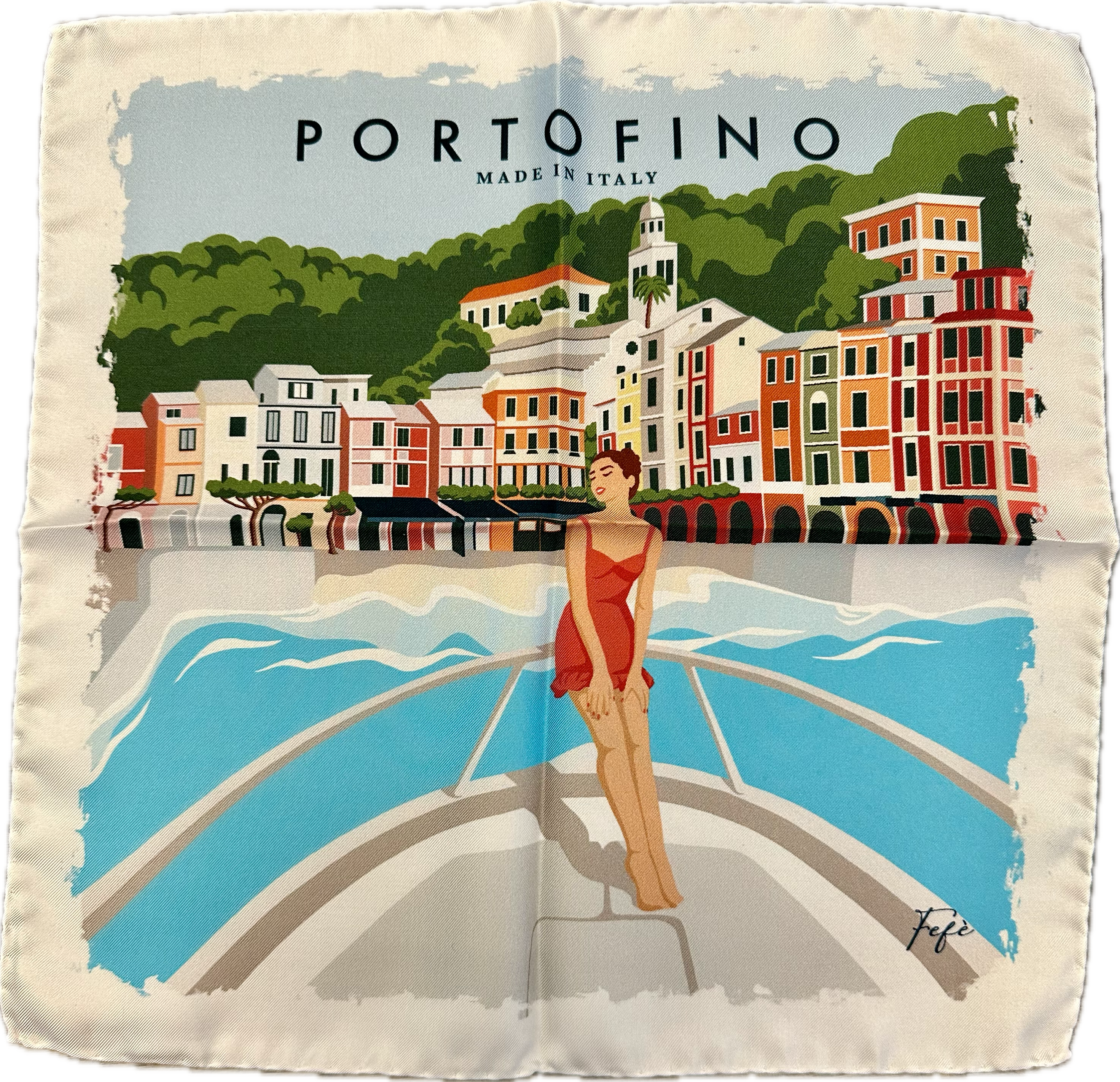 Pocket square Portofino seta Fefè