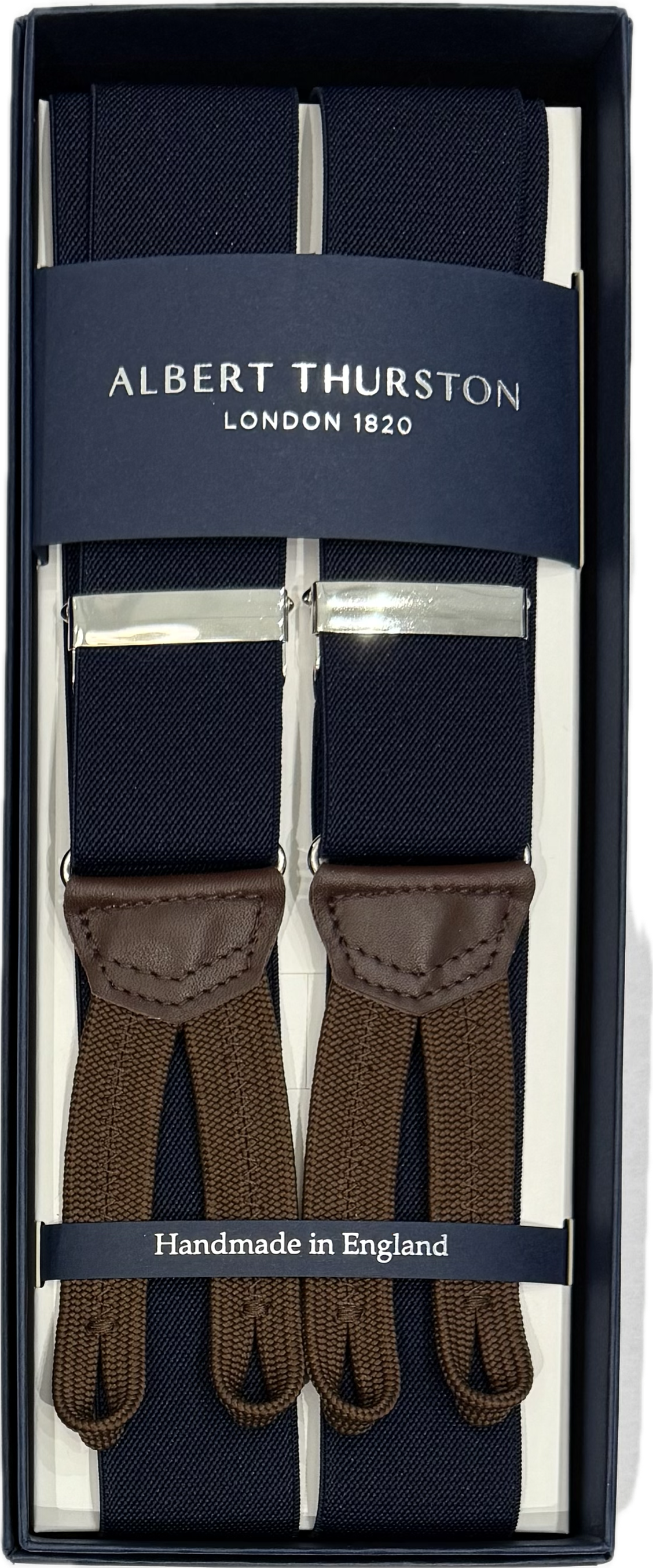 Bretelle elastico navy Albert Thurston