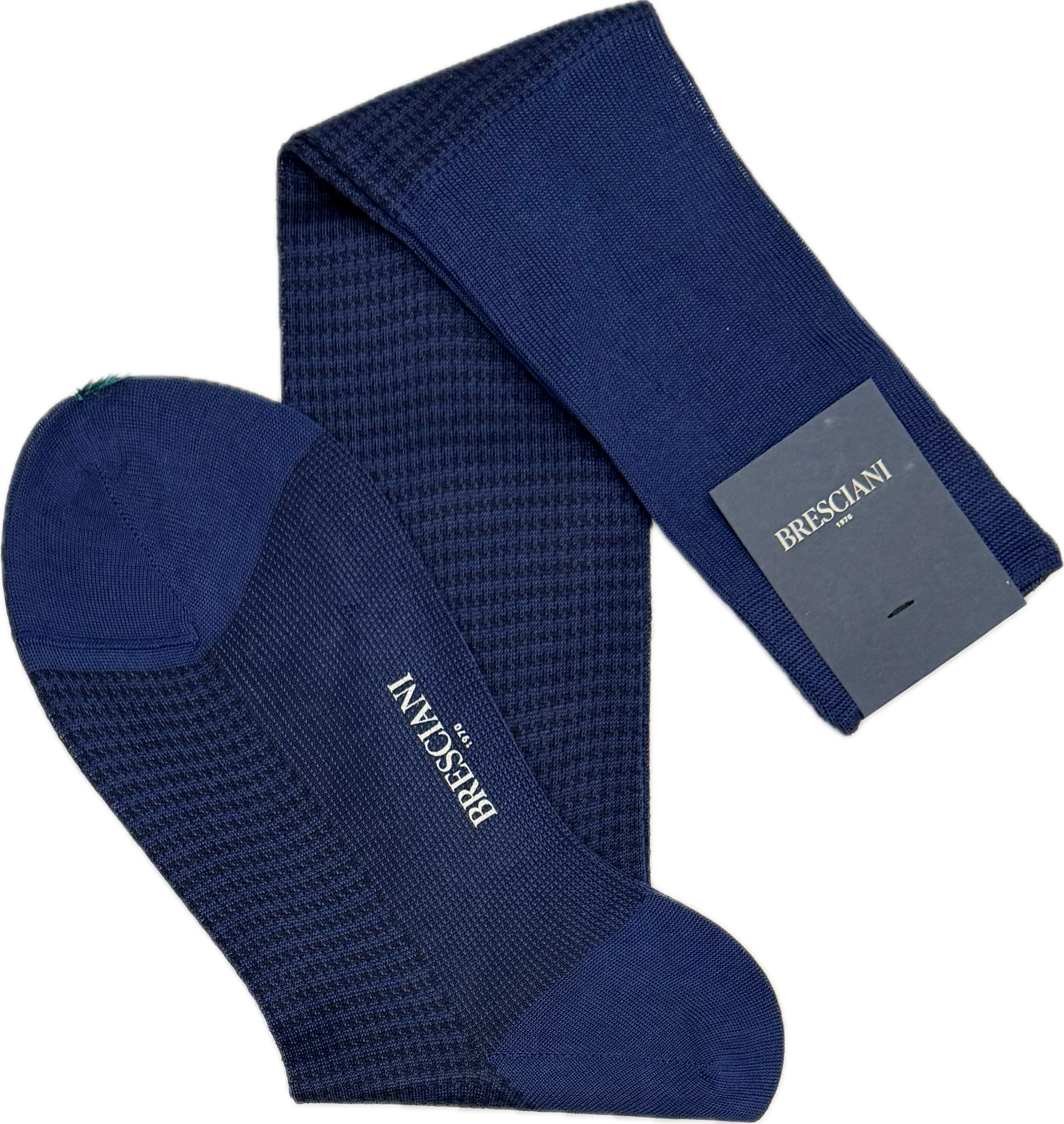 Calze pied de poule capri navy Bresciani