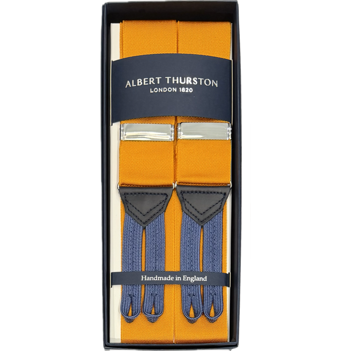 Bretelle barathea tinta unita Gold Albert Thurston