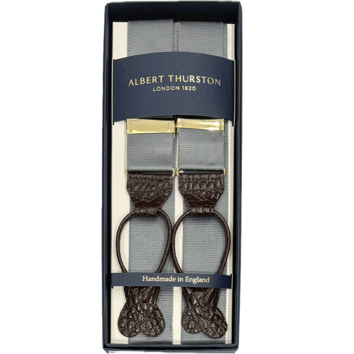 Bretelle barathea tinta unita "No time to Die" Albert Thurston