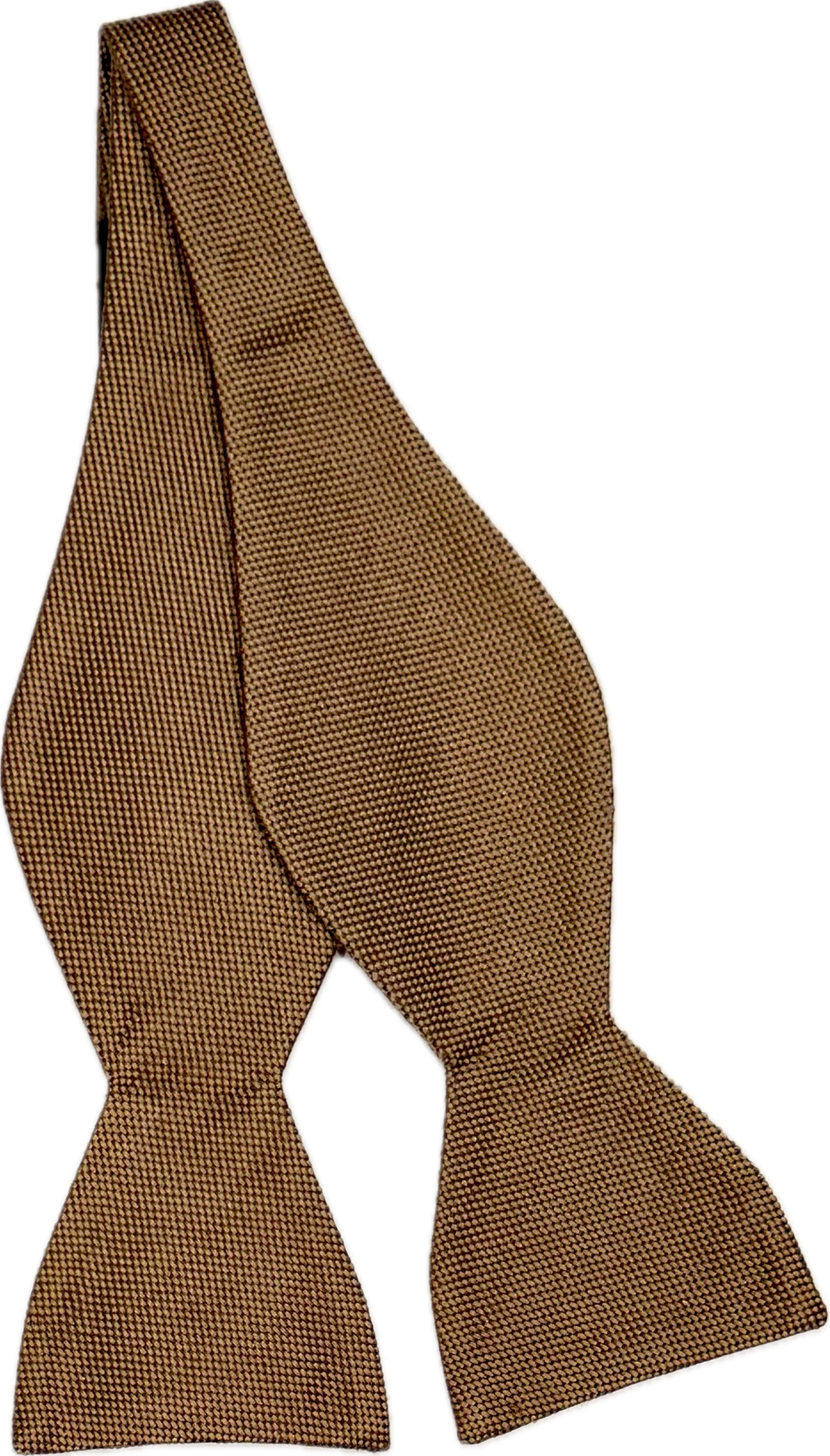 Self bow tie seta tinta unita marrone chiaro Monsieur