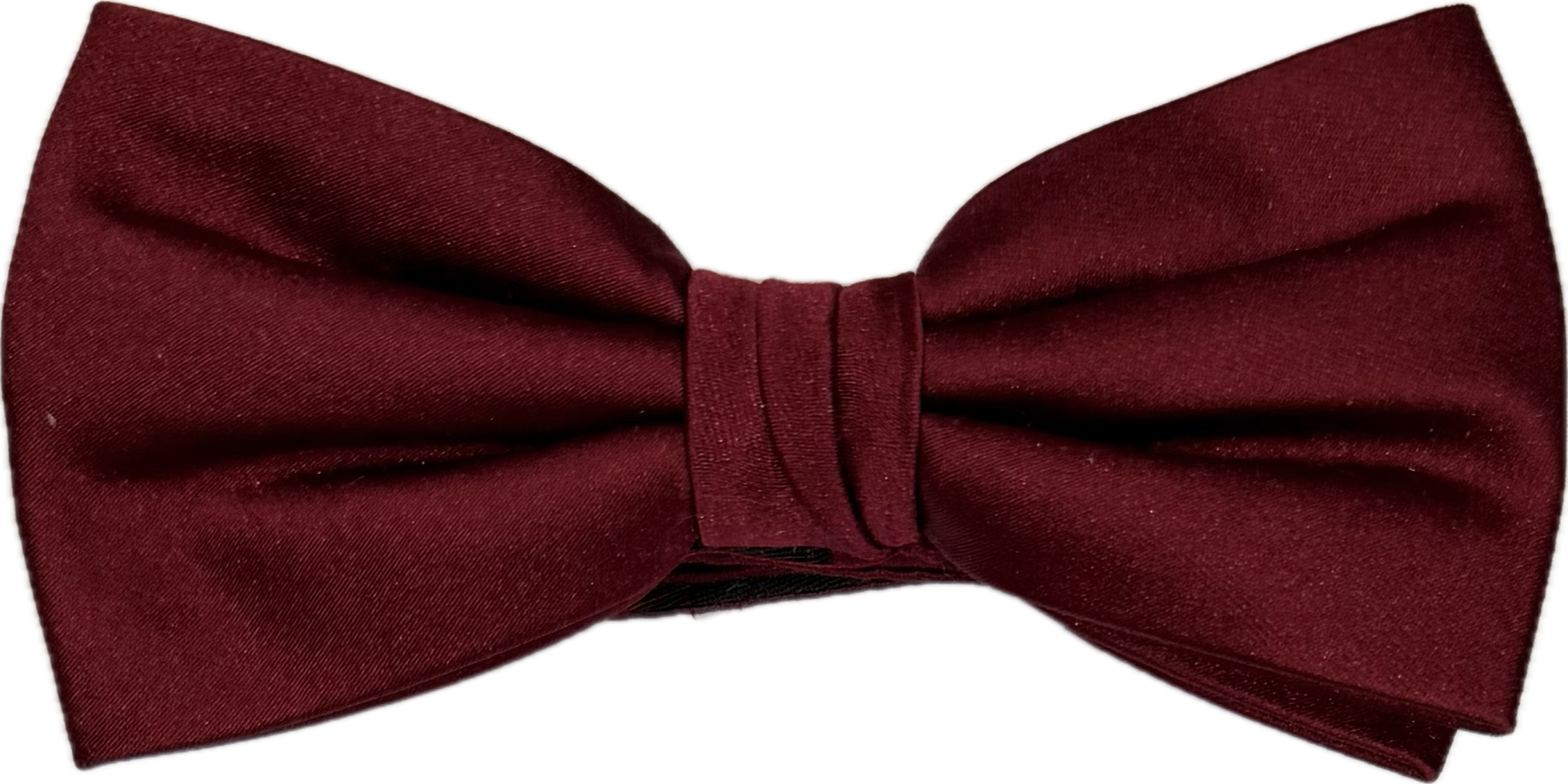 Bow tie seta tinta unita bordeaux Monsieur