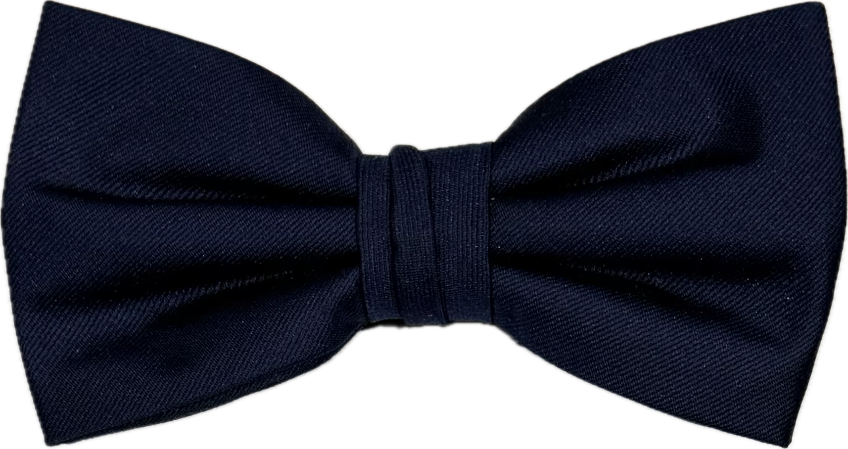 Bow tie seta tinta unita blu Monsieur