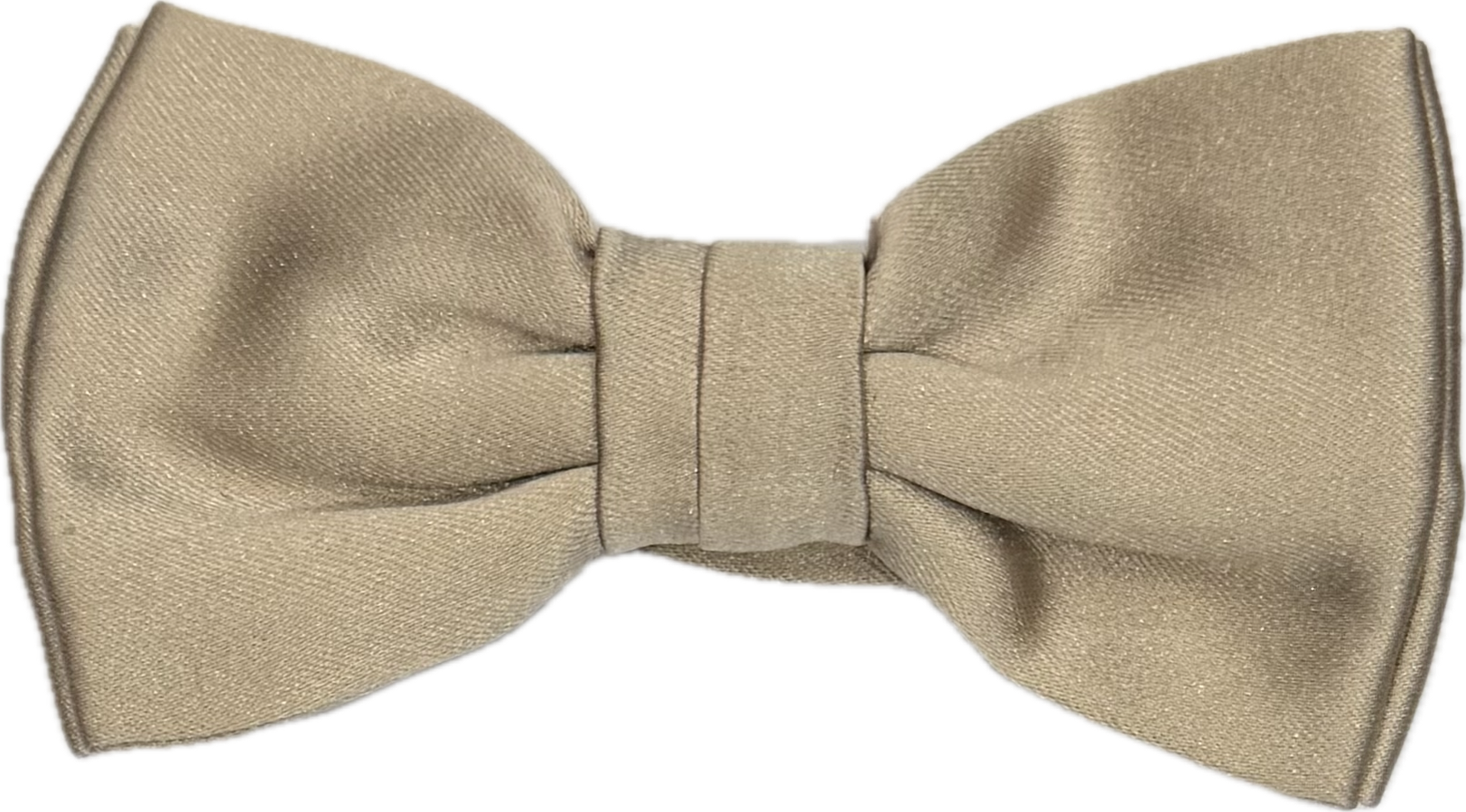 Bow tie seta tinta unita champagne Monsieur