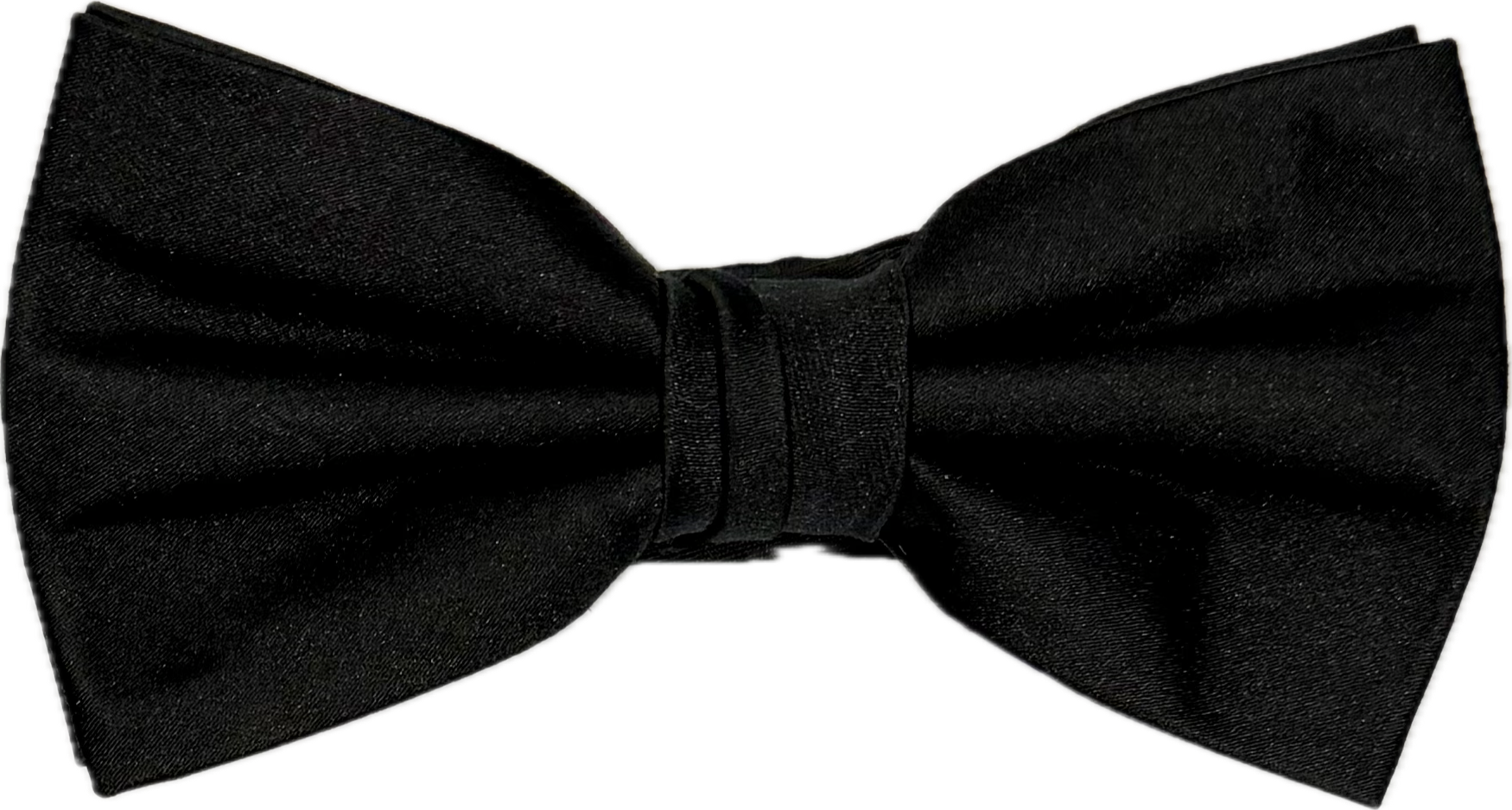 Bow tie seta tinta unita nero Monsieur