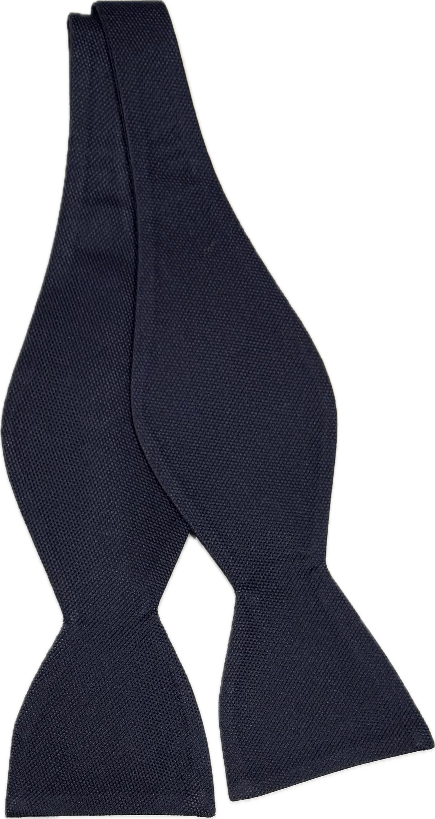 Self bow tie seta tinta unita navy Monsieur