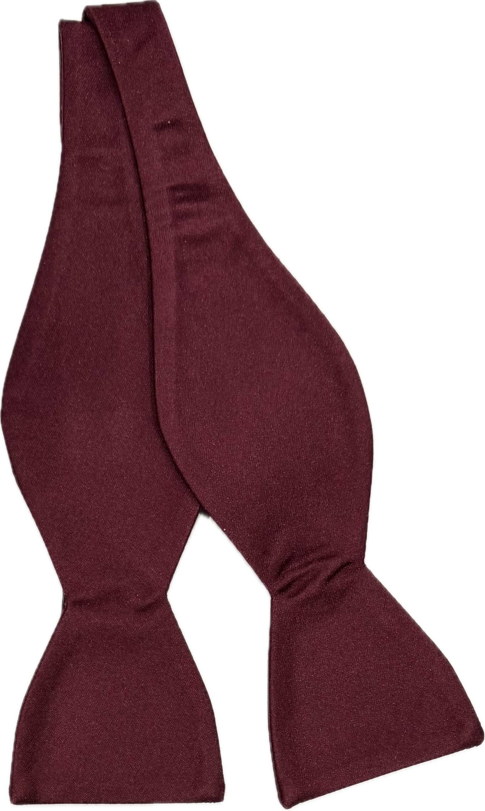 Self bow tie seta tinta unita bordeaux Monsieur