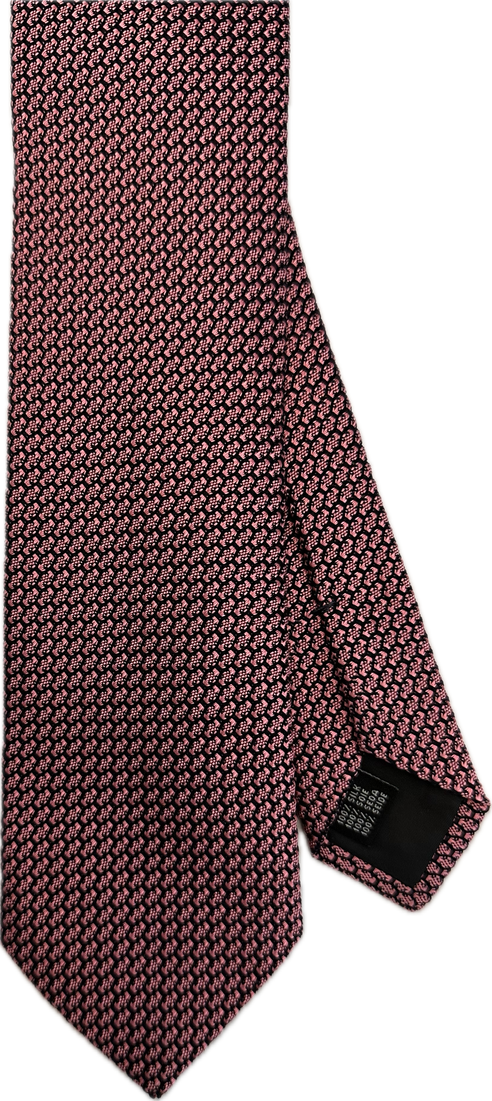 Cravatta seta grenadine rosa antico Monsieur