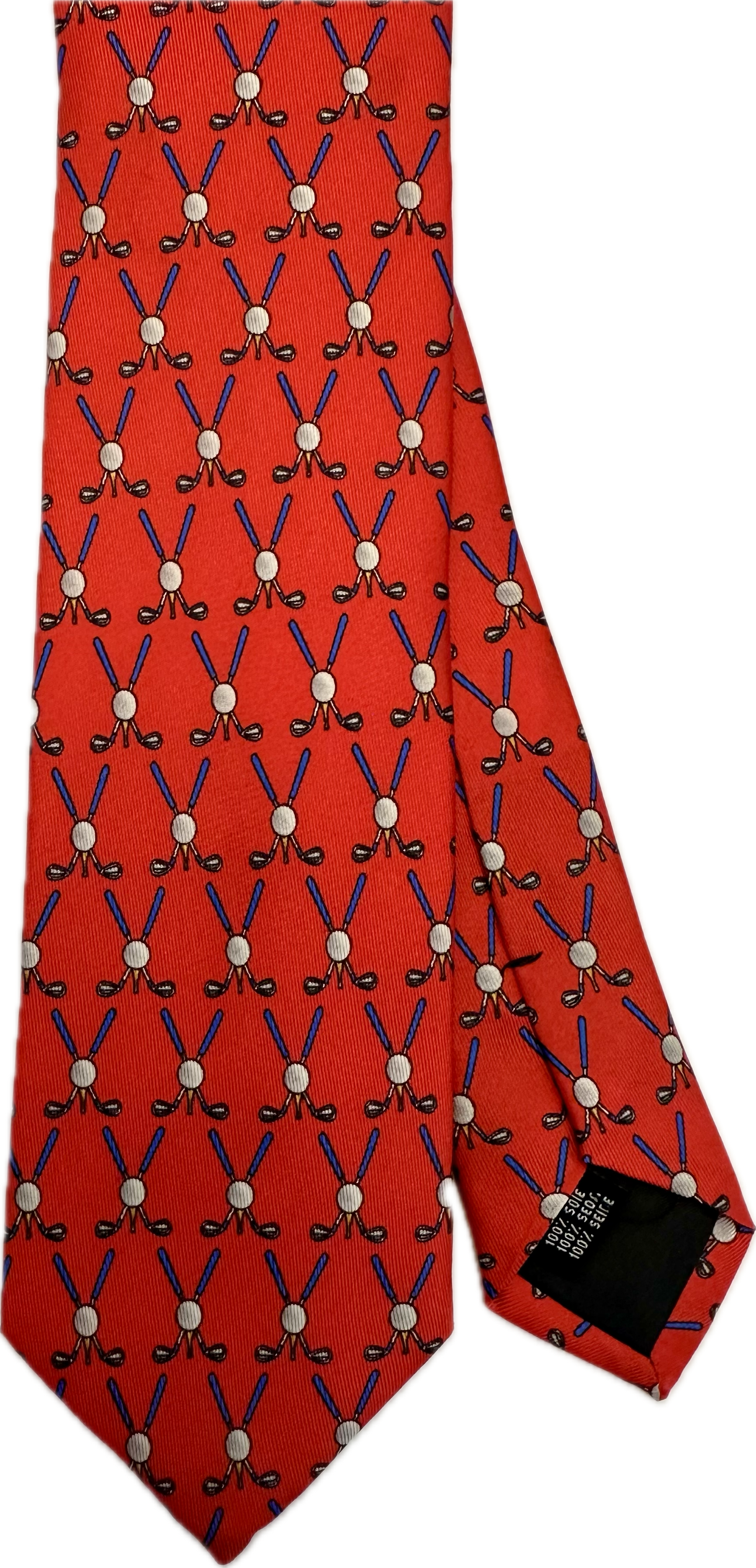 Cravatta seta golfista rossa Monsieur
