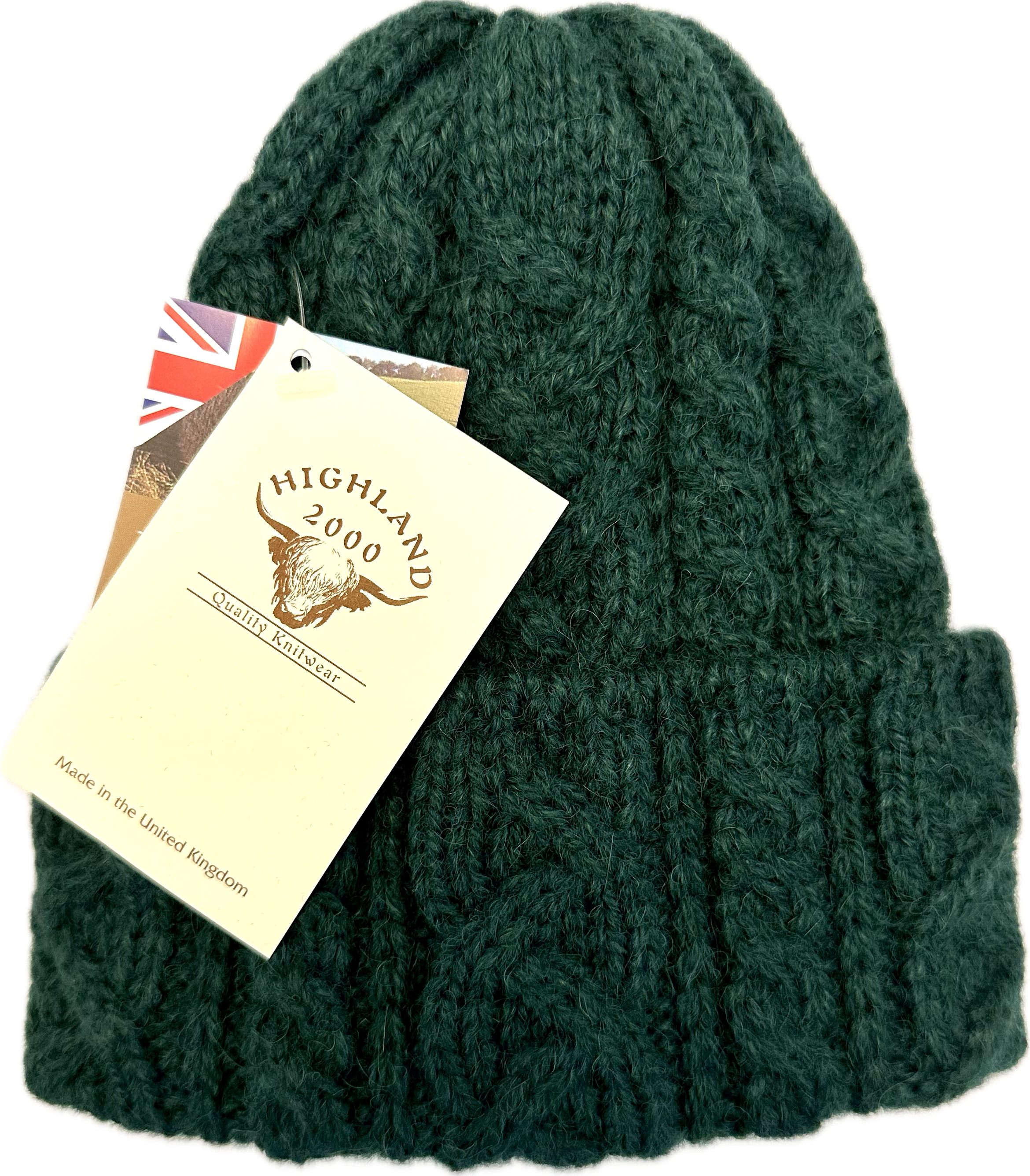 Cuffia treccia alpaca verdona Highalnd2000
