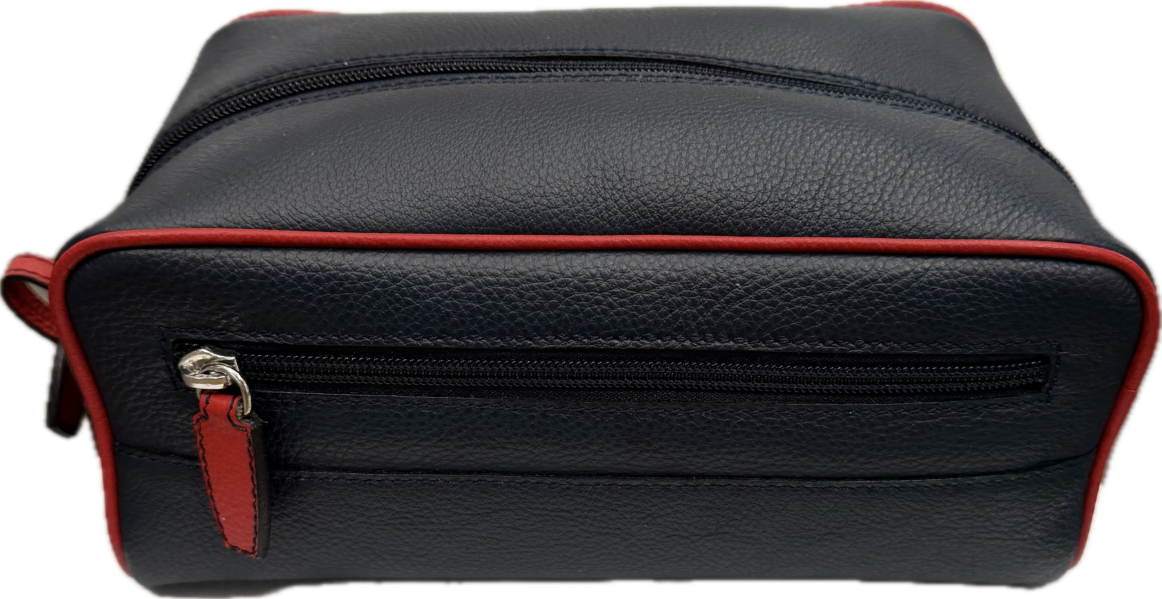 Beauty bicolore pelle navy rosso Monsieur