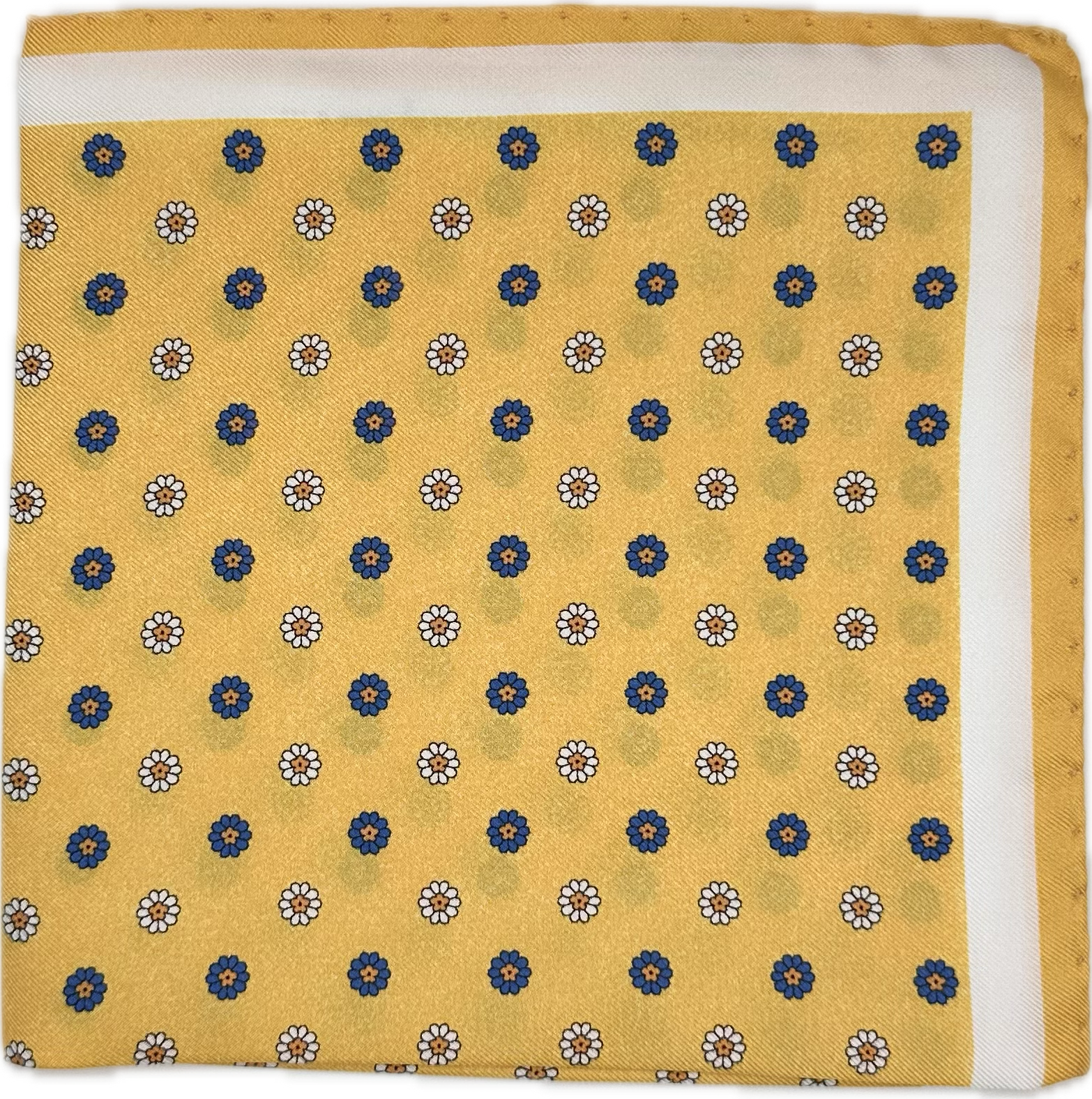 Pocket square fiorellino giallo Fefè