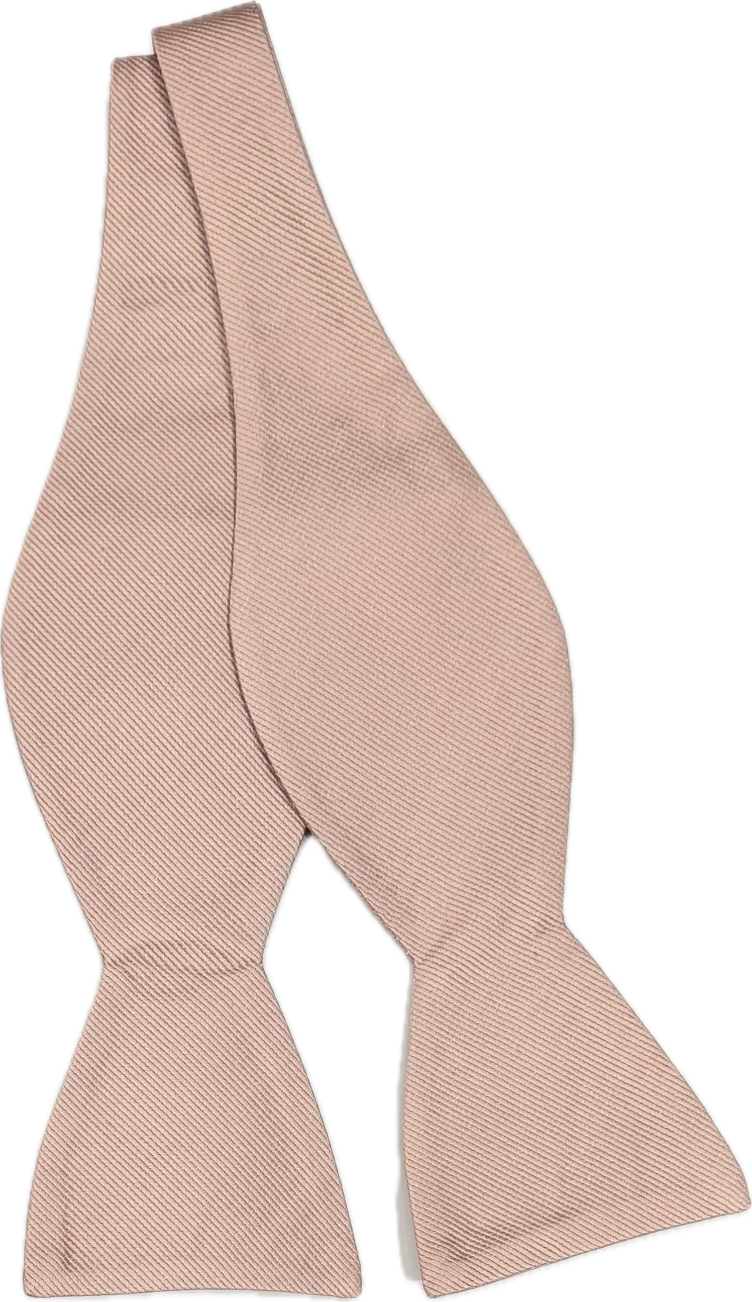 Self bow tie seta tinta unita rosa Monsieur