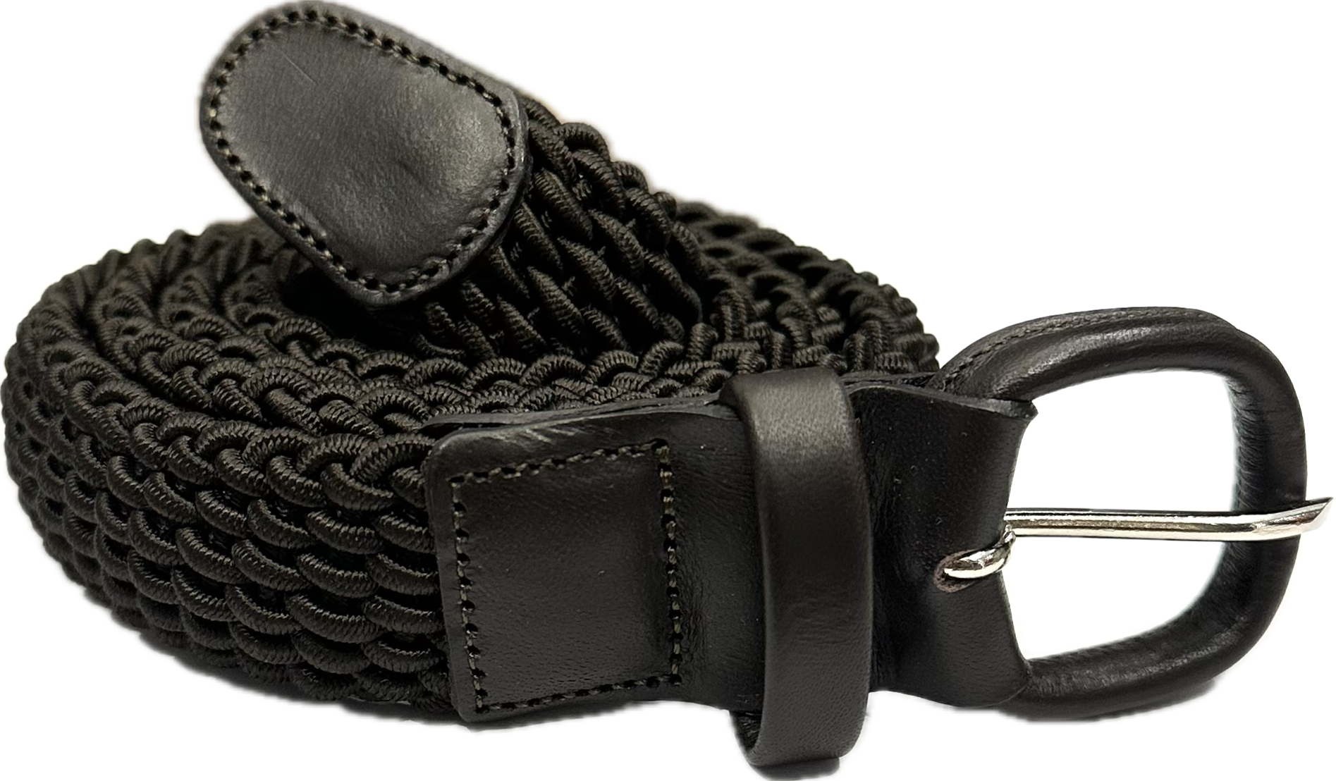 Cintura intrecciata elasticizzata testa moro Monsieur
