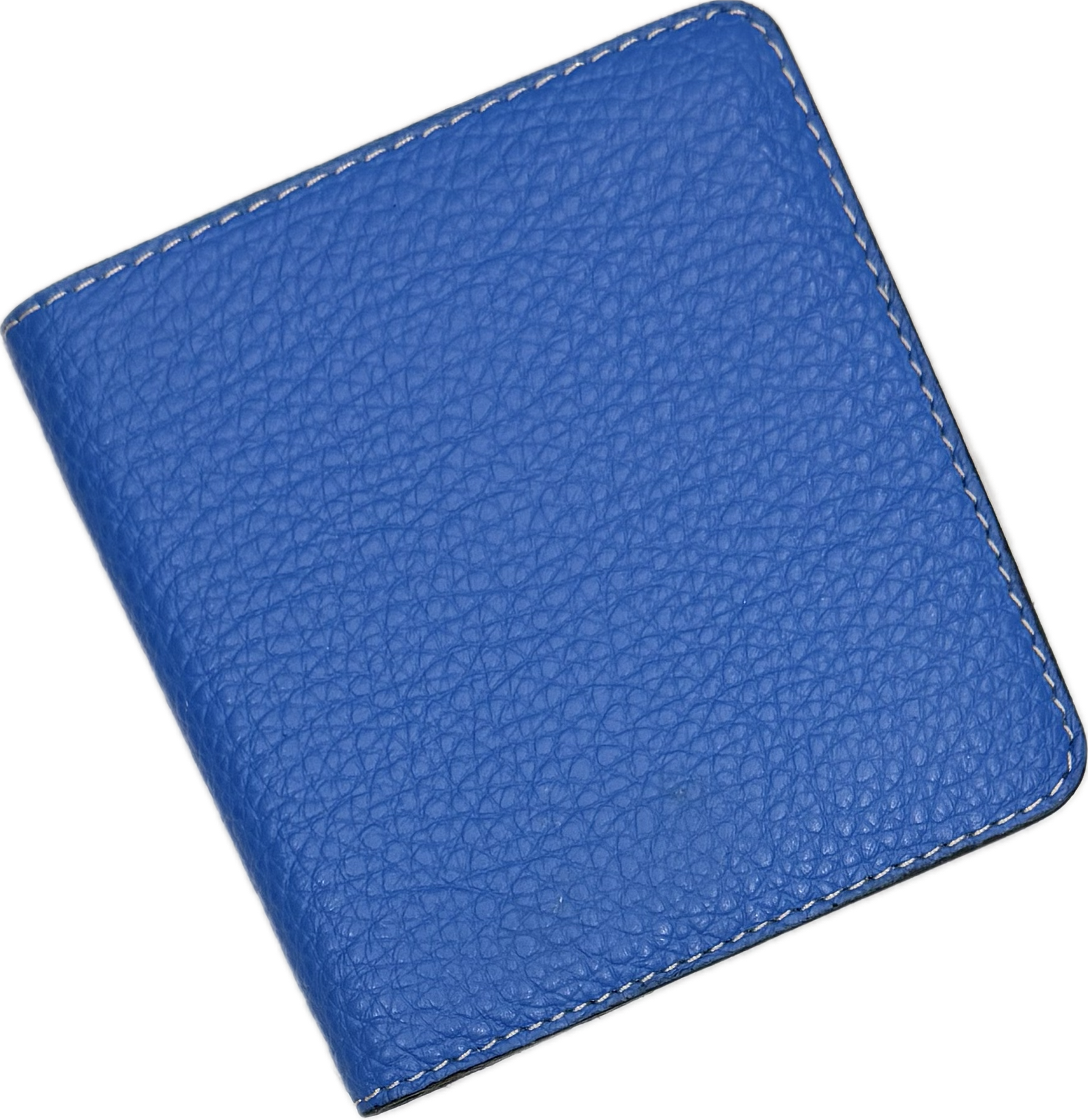 Portafoglio pelle azzurro puffo Monsieur