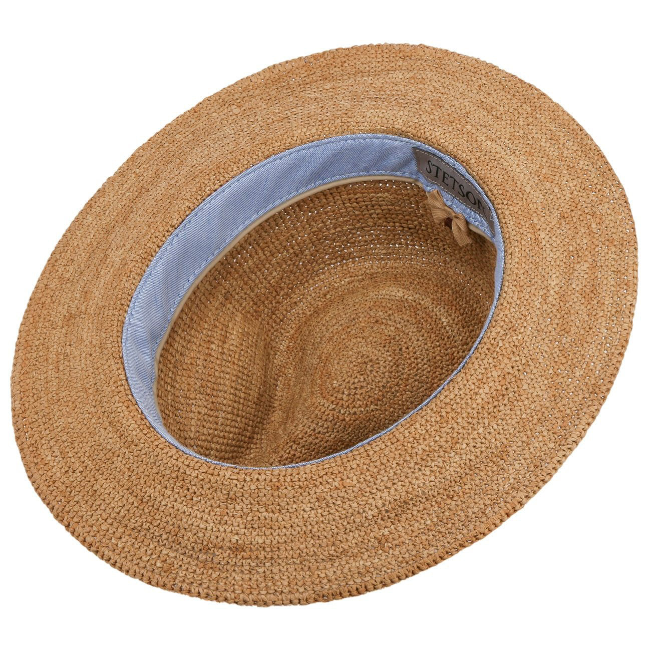 Cappello raffia crochet rollable Stetson