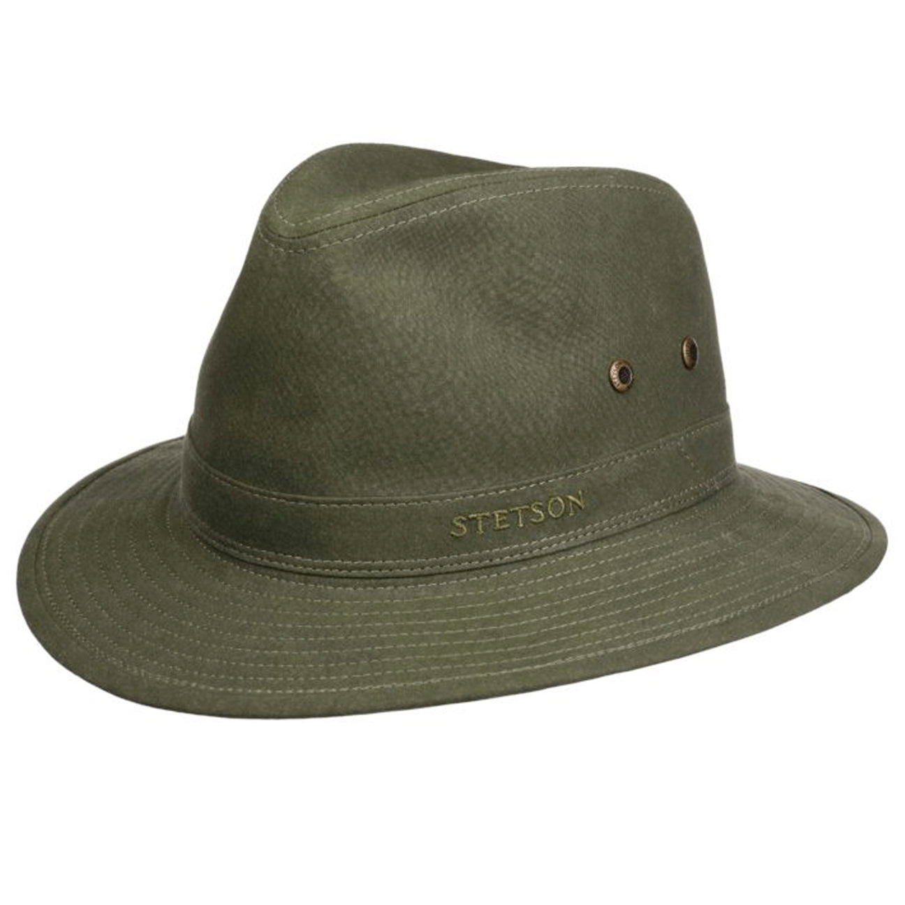 Cappello traveller cotone organico verde Stetson