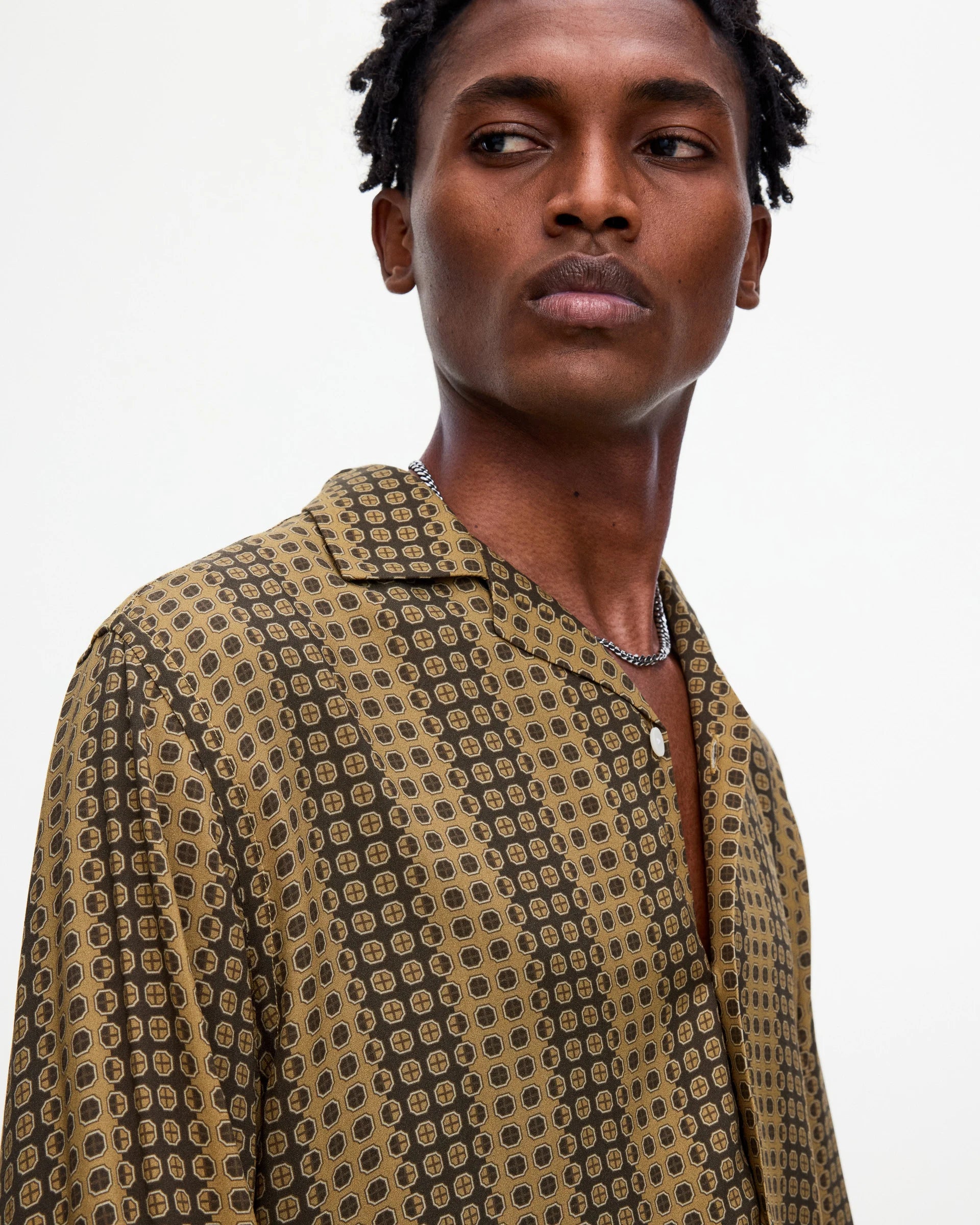 Camicia viscosa Regalia manica lunga OAS