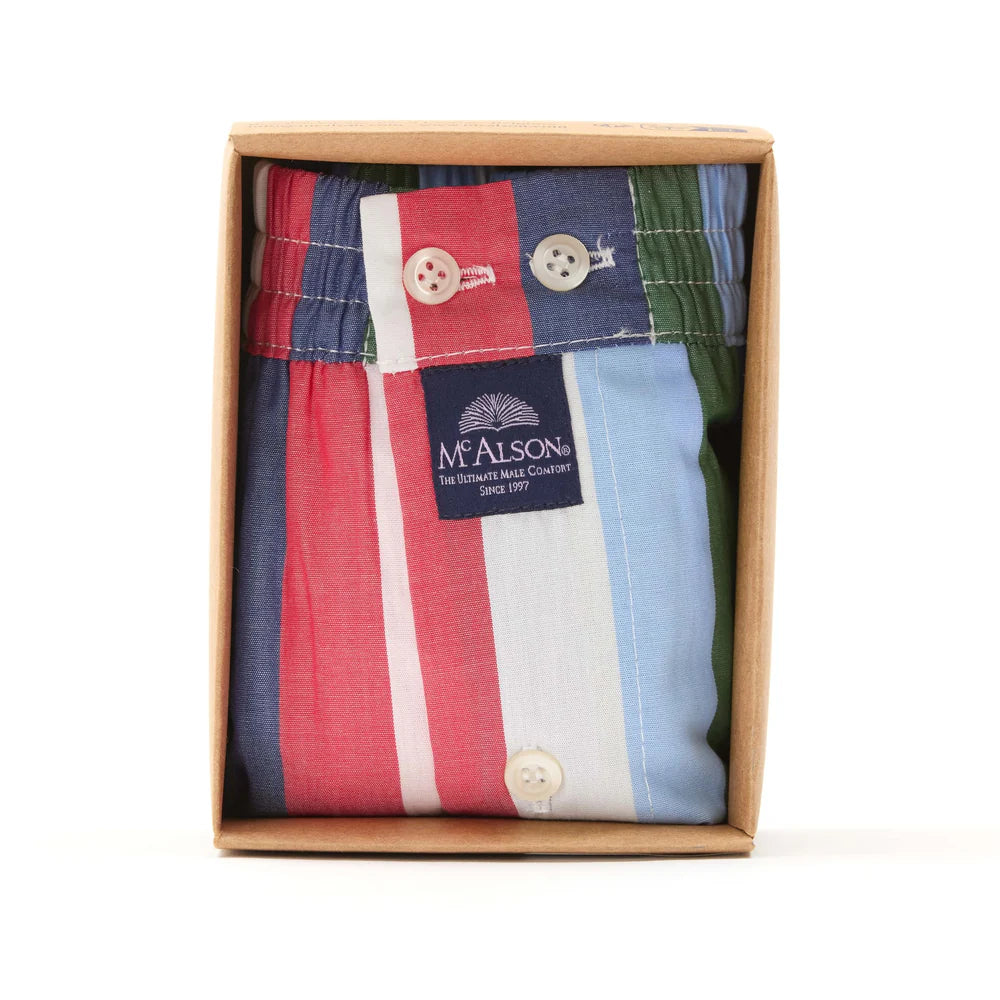Boxer riga rossa verde celeste blu McAlson