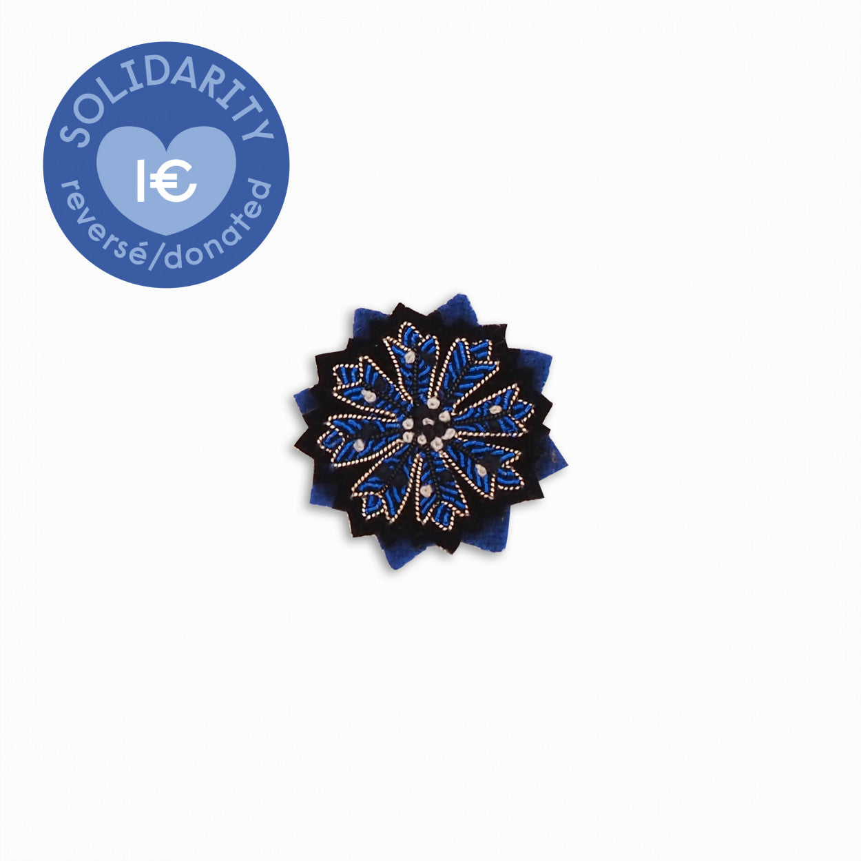 Spilla blue e black Macon & Lesquoy