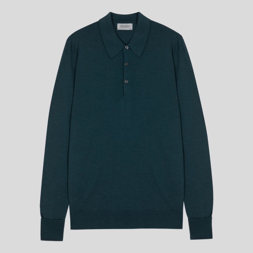 Polo dorset lana manica lunga richardson green John Smedley