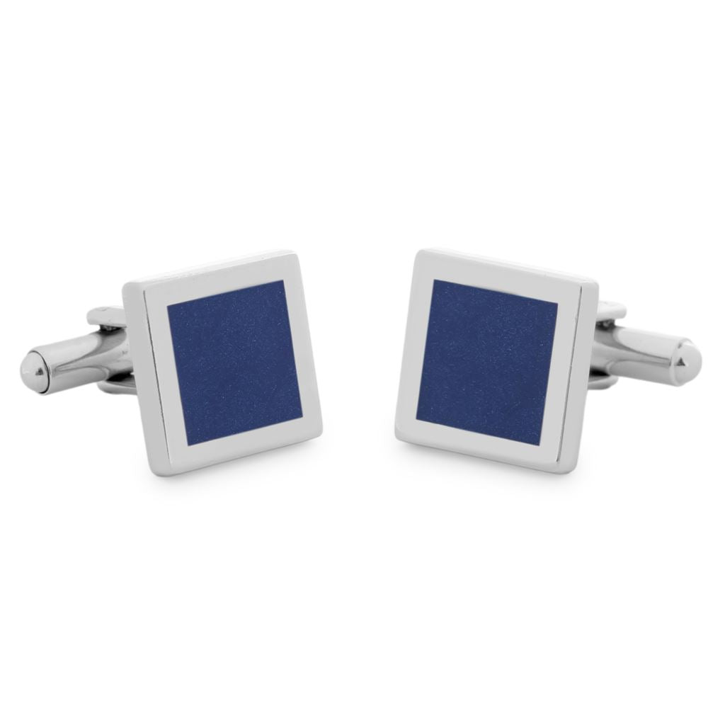 Gemelli quadrati pietra blu Monsieur