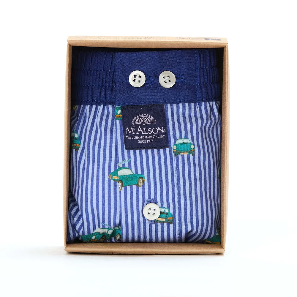 Boxer auto sportiva blu McAlson