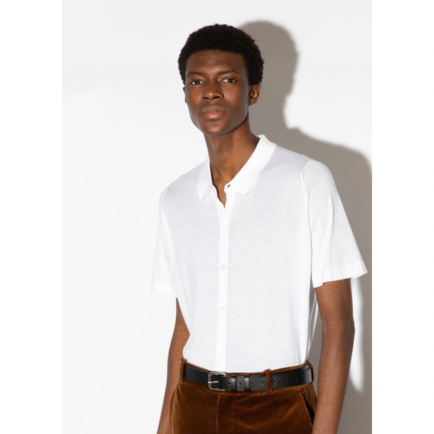 Camicia Folke manica corta bianca John Smedley