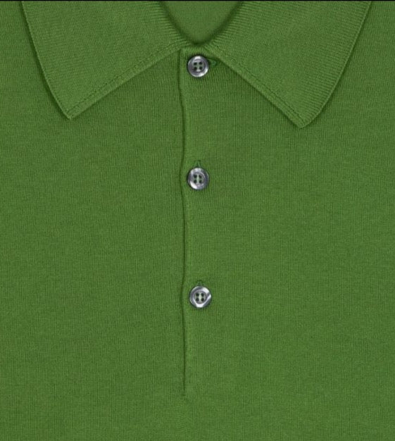 Polo Isis manica corta Olive John Smedley