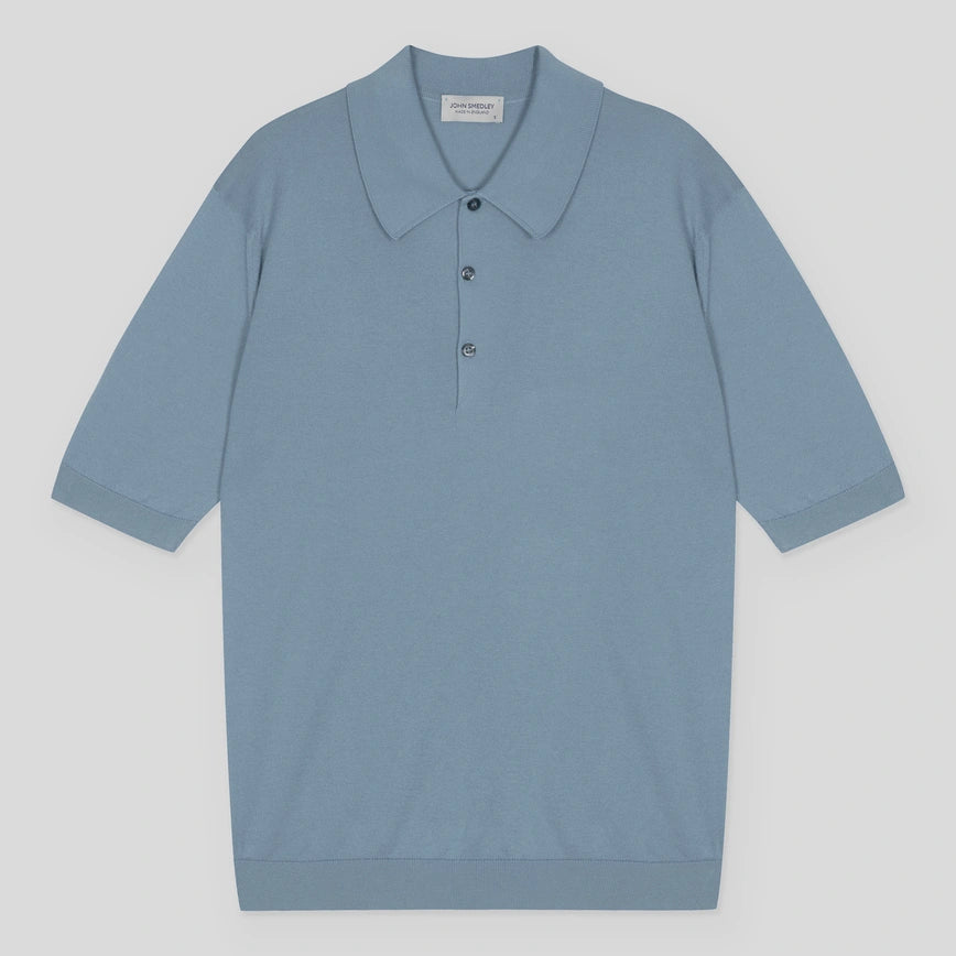 Polo Isis manica corta Sea glass John Smedley
