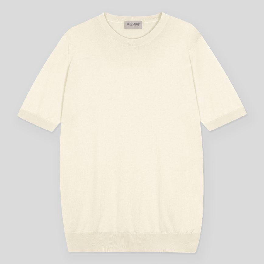 T-shirt girocollo Kempton sea island cotton starch John Smedley