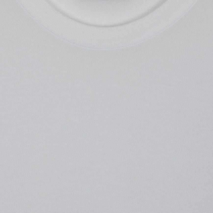 T-shirt girocollo Kempton bianca John Smedley