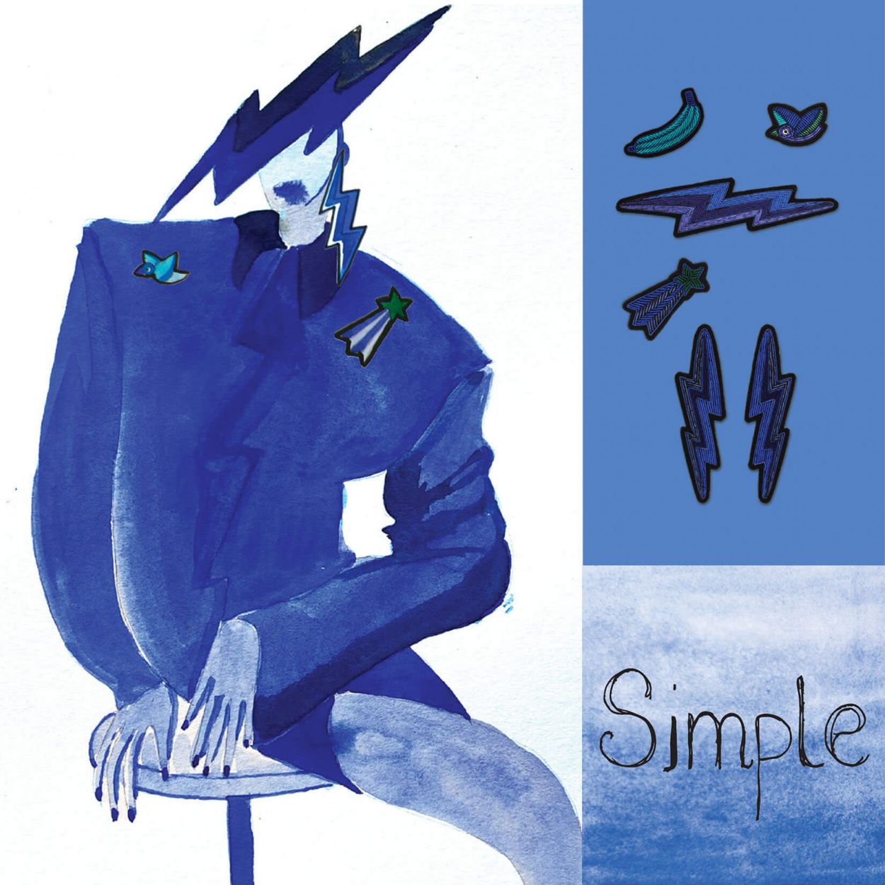 Spilla blue birdie Macon & Lesquoy