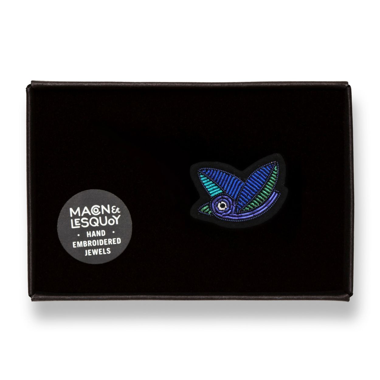 Spilla blue birdie Macon & Lesquoy