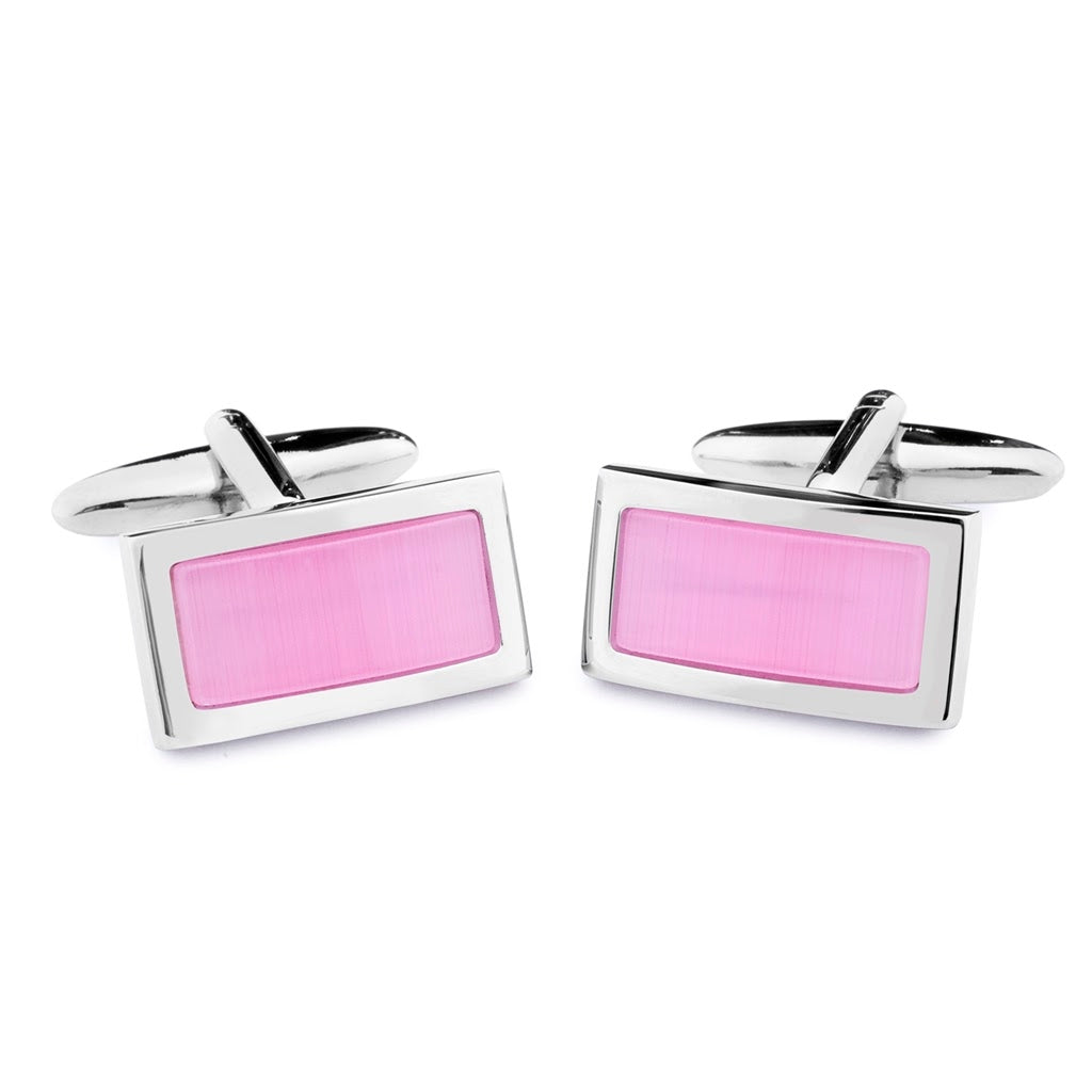 Gemelli rettangolari pietra rosa Monsieur