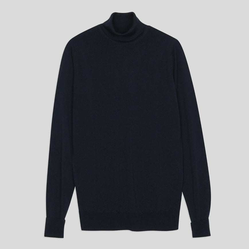 Collo alto Richards lana Midnight John Smedley