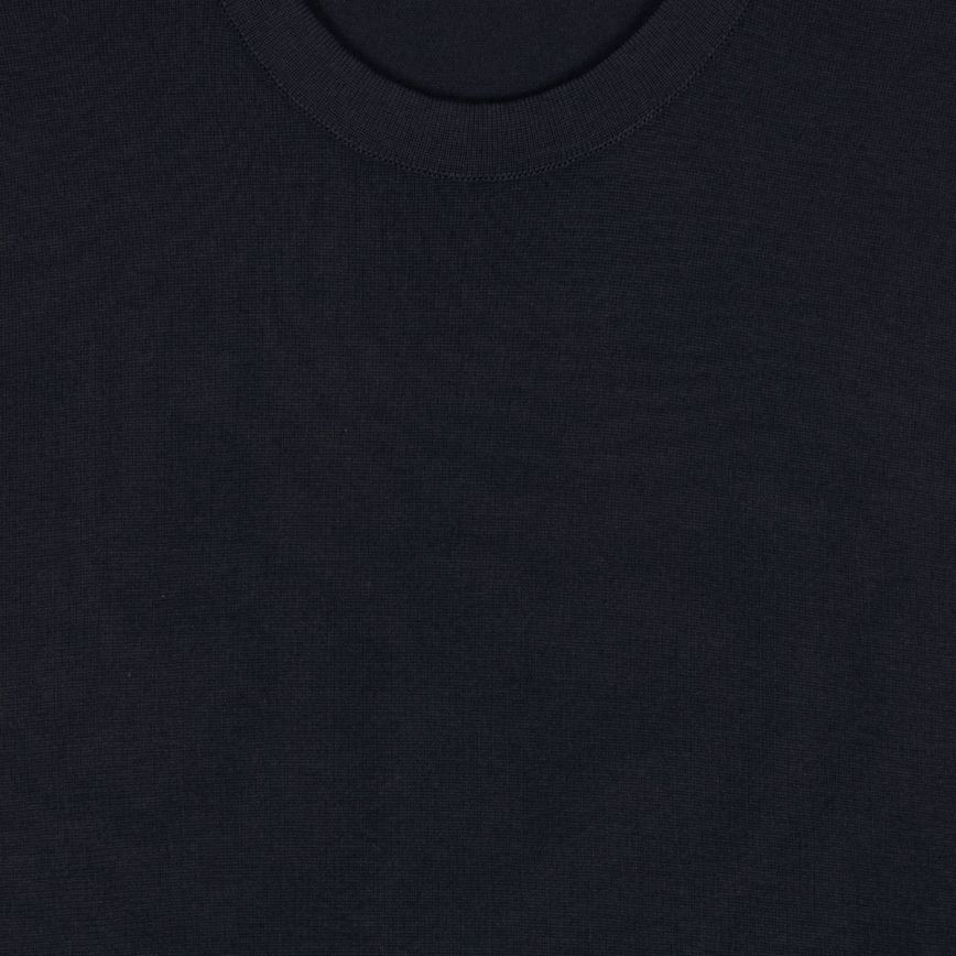 Pullover girocollo Rowland sea island cotton navy John Smedley