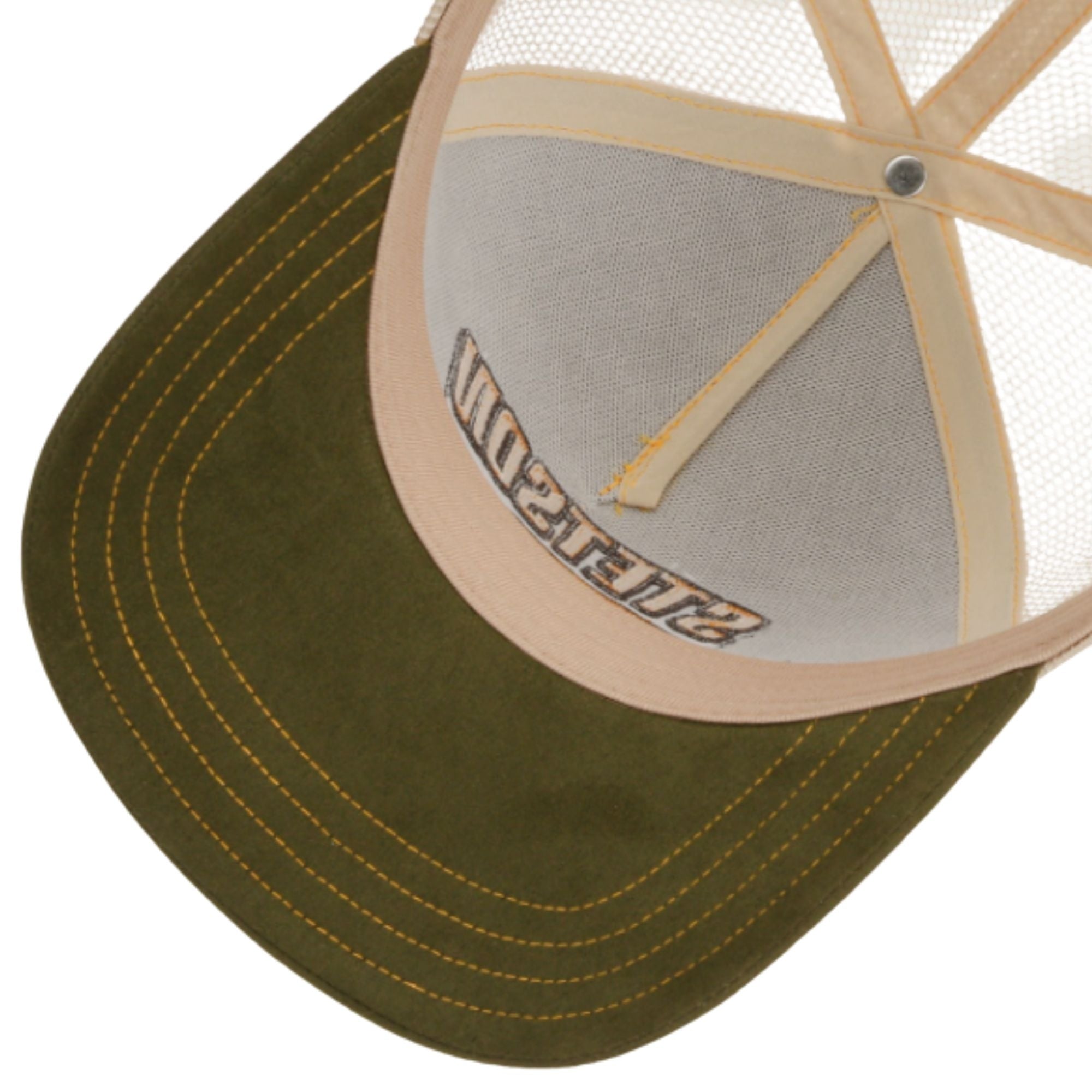 Cappellino Trucker Muscle car heritage beige verde Stetson