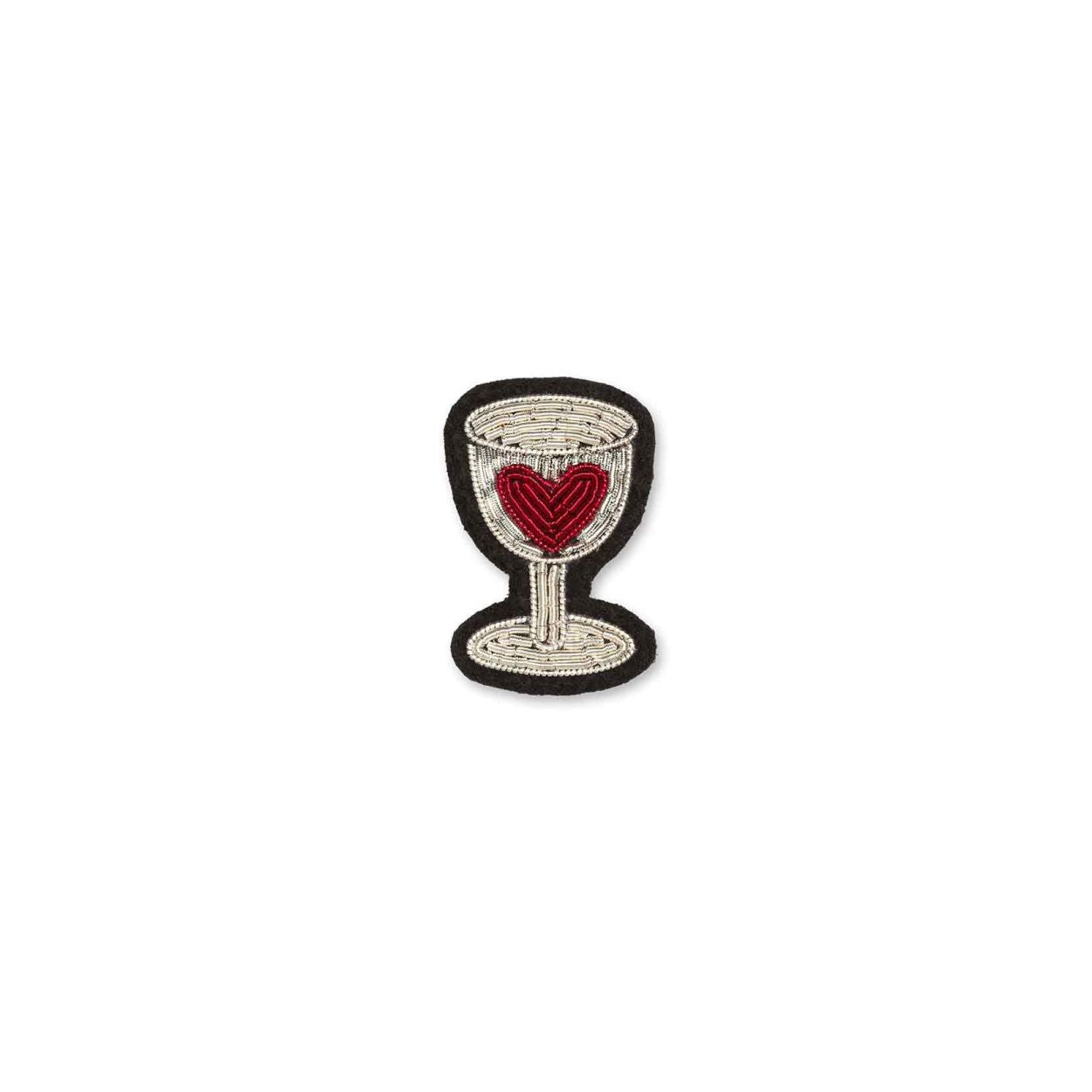 Spilla red hearth glass Macon & Lesquoy