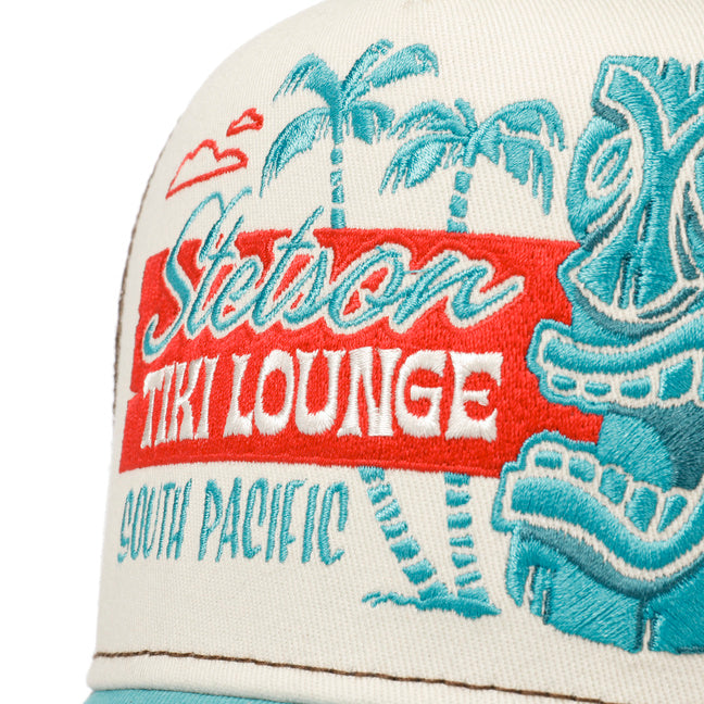 Cappellino Trucker Tiki Lounge turchese moro Stetson