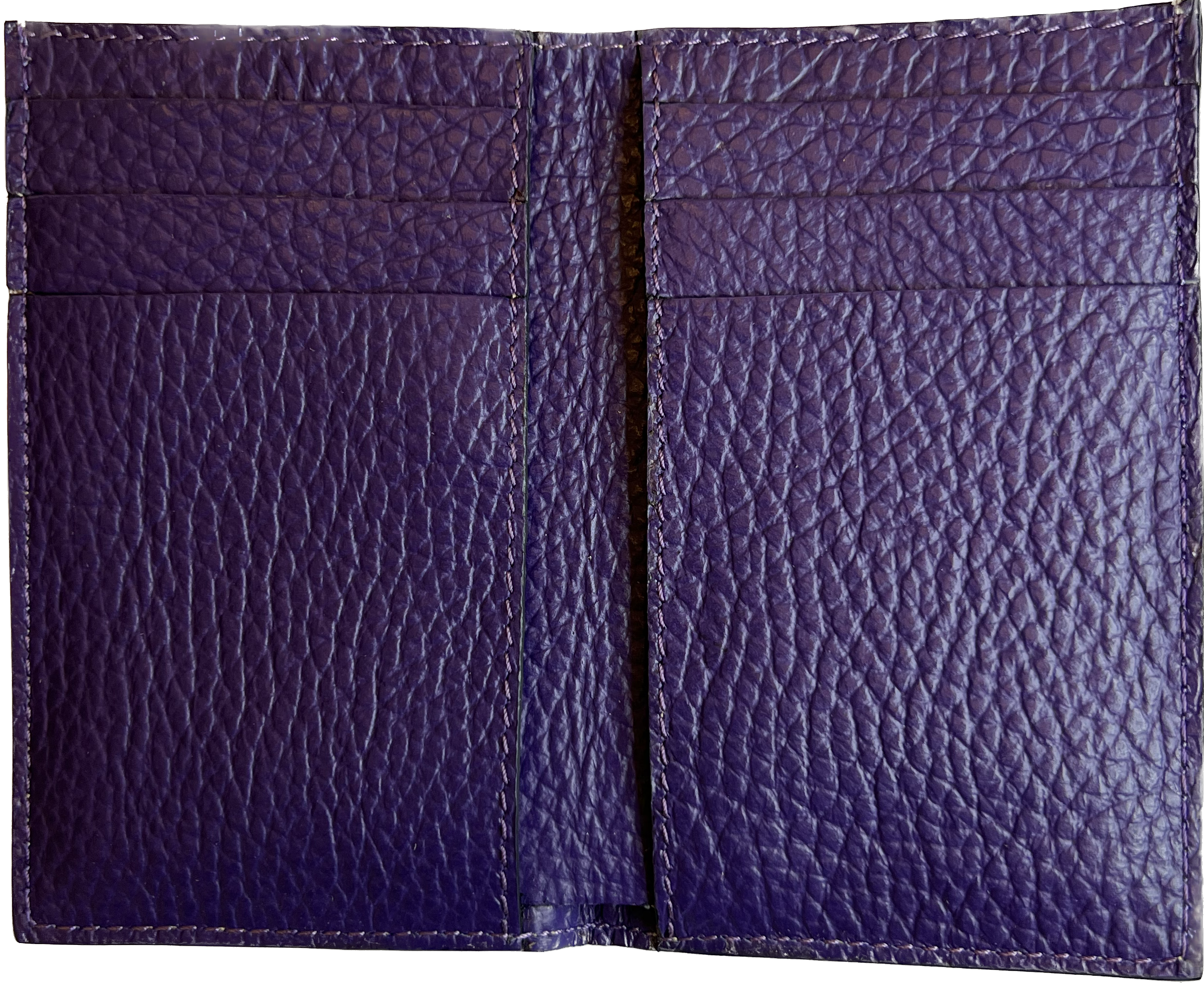 Mini portafoglio pelle viola Monsieur