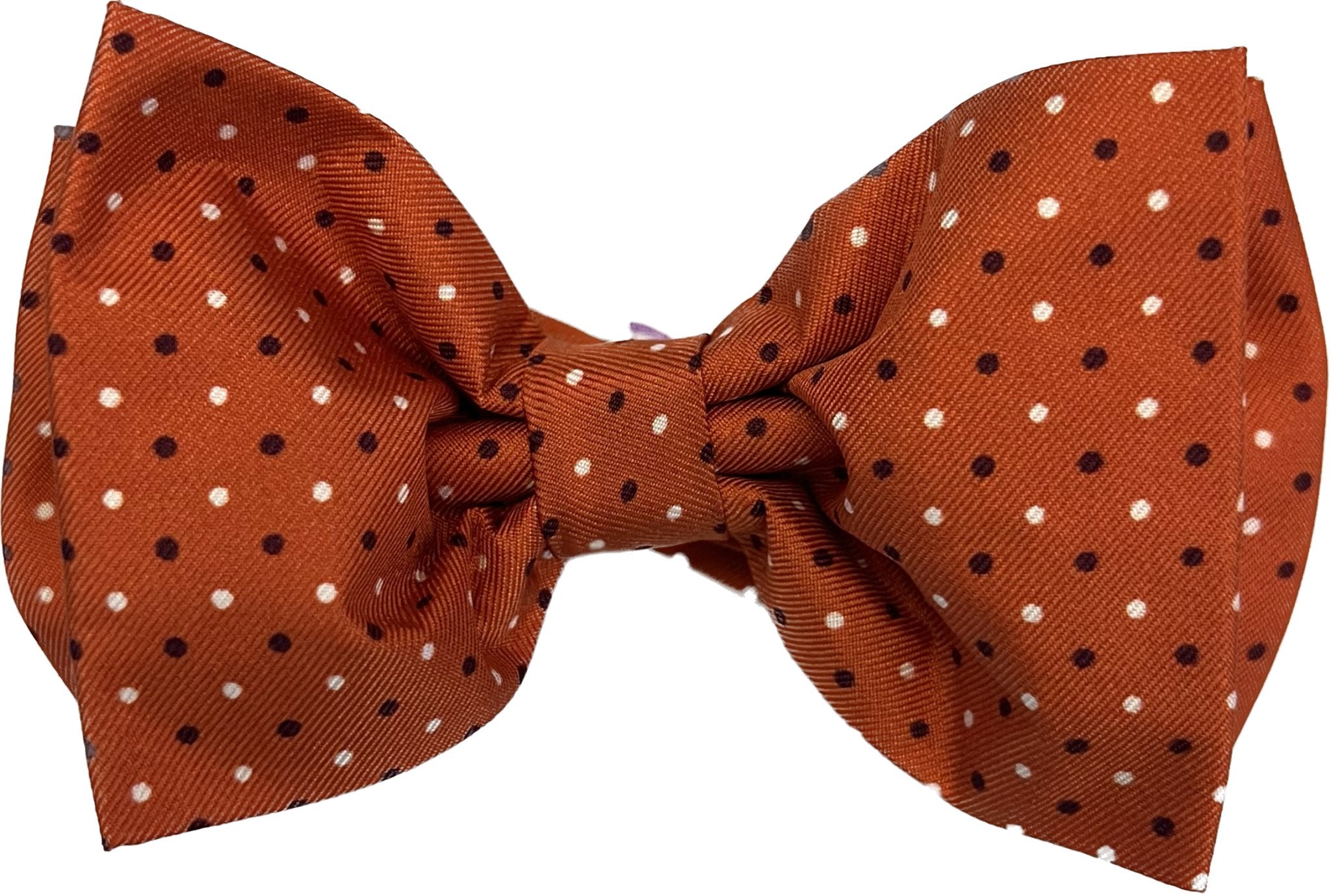 Bow tie seta arancione multi pois Monsieur - MONSIEUR