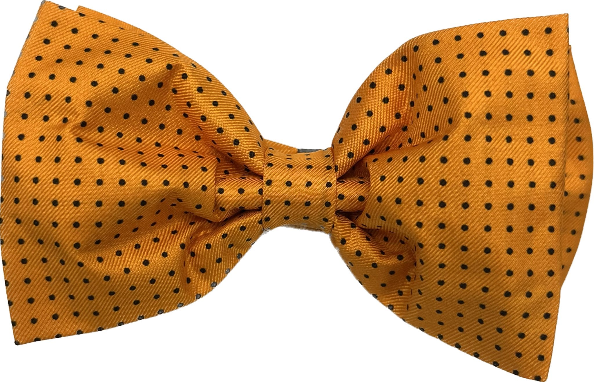 Bow tie seta arancione pois navy Monsieur - MONSIEUR