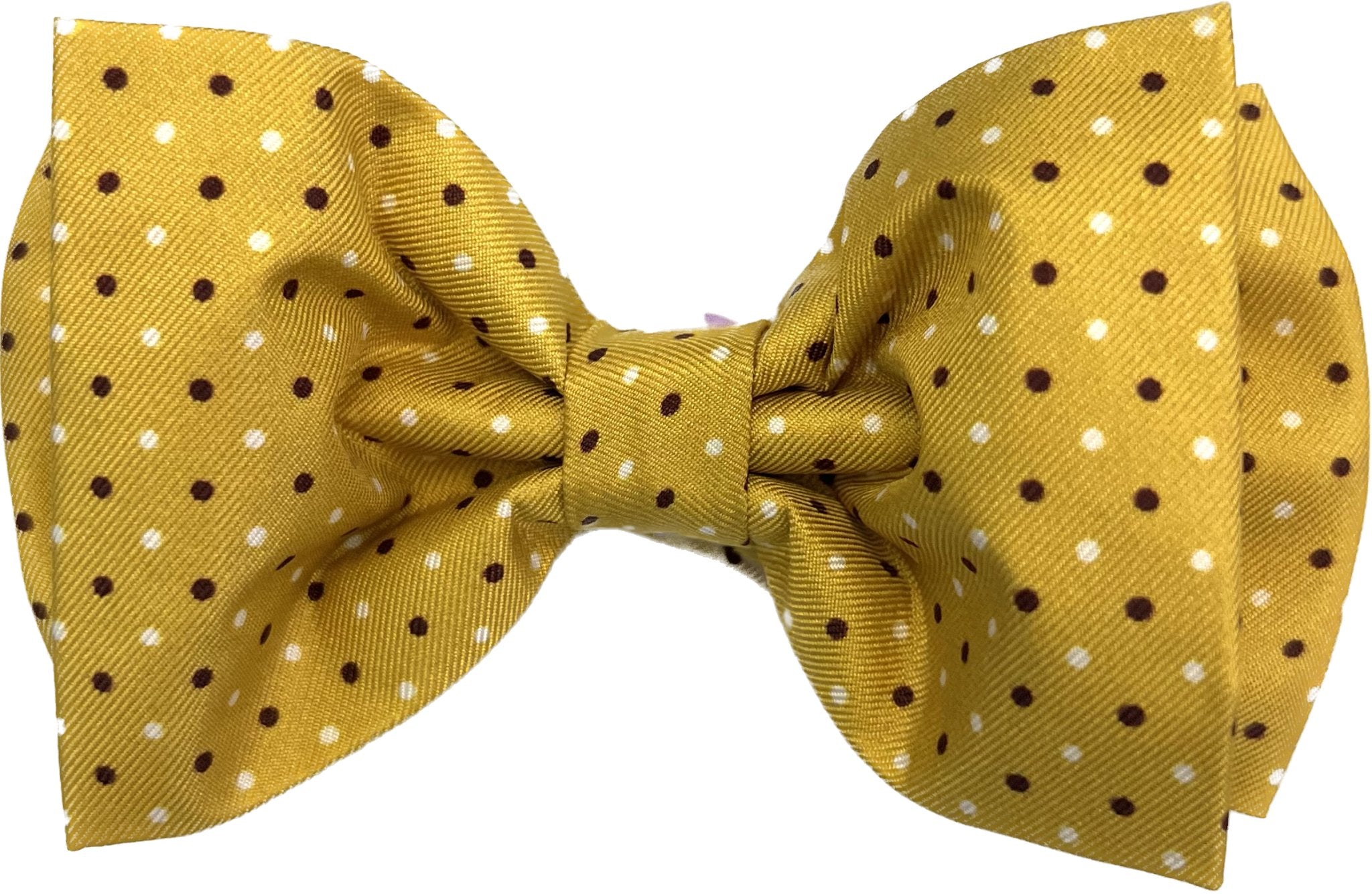 Bow tie seta giallo multi pois Monsieur - MONSIEUR