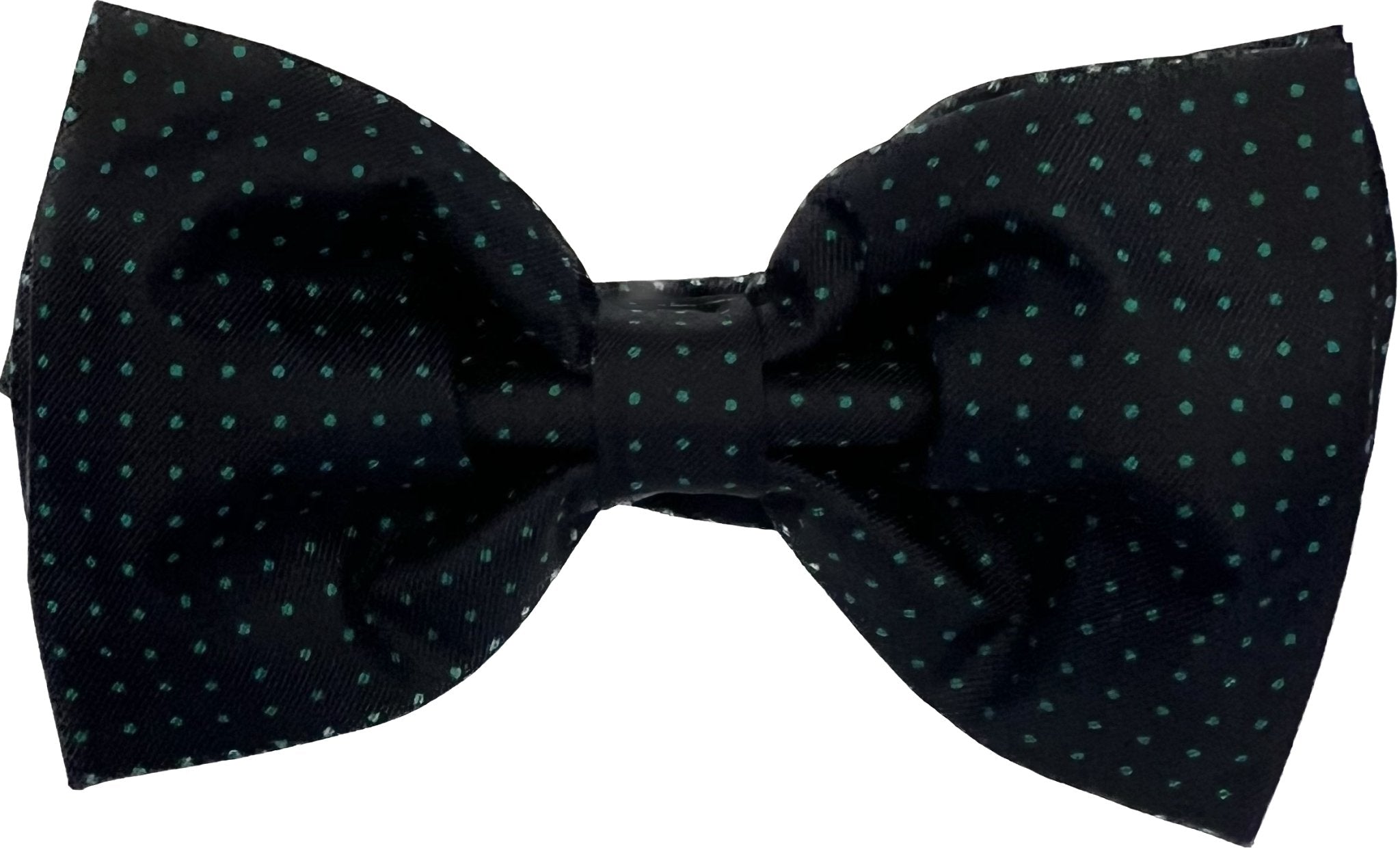 Bow tie seta navy pois verde Monsieur - MONSIEUR