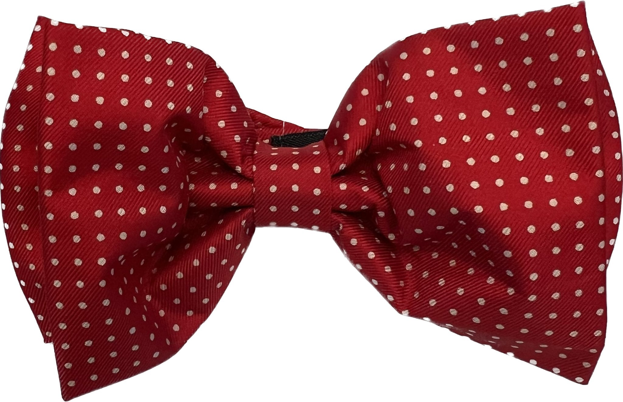 Bow tie seta rosso pois bianco Monsieur - MONSIEUR