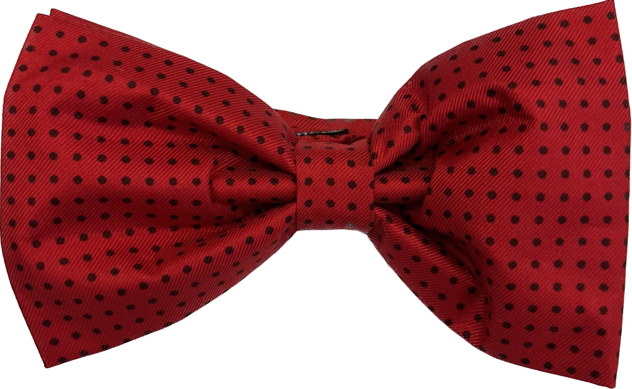 Bow tie seta rosso pois navy Monsieur - MONSIEUR