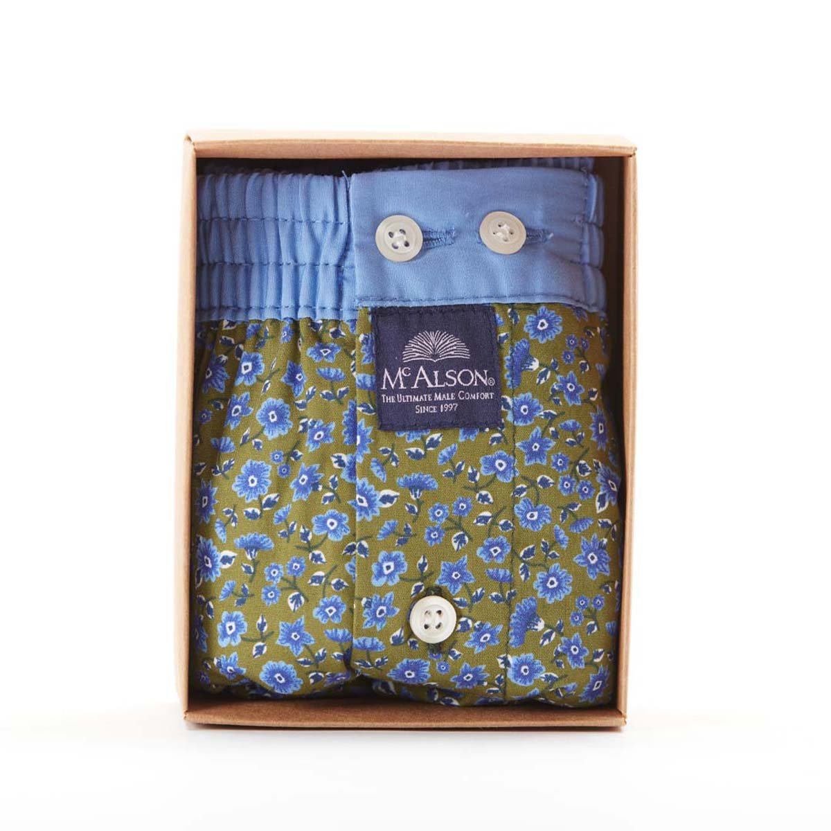 Boxer fiorellino verde McAlson - MONSIEUR